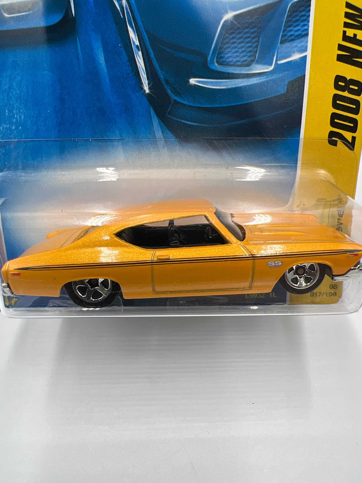 2008 Hot Wheels New Models #17 69 Chevelle Yellow 5C