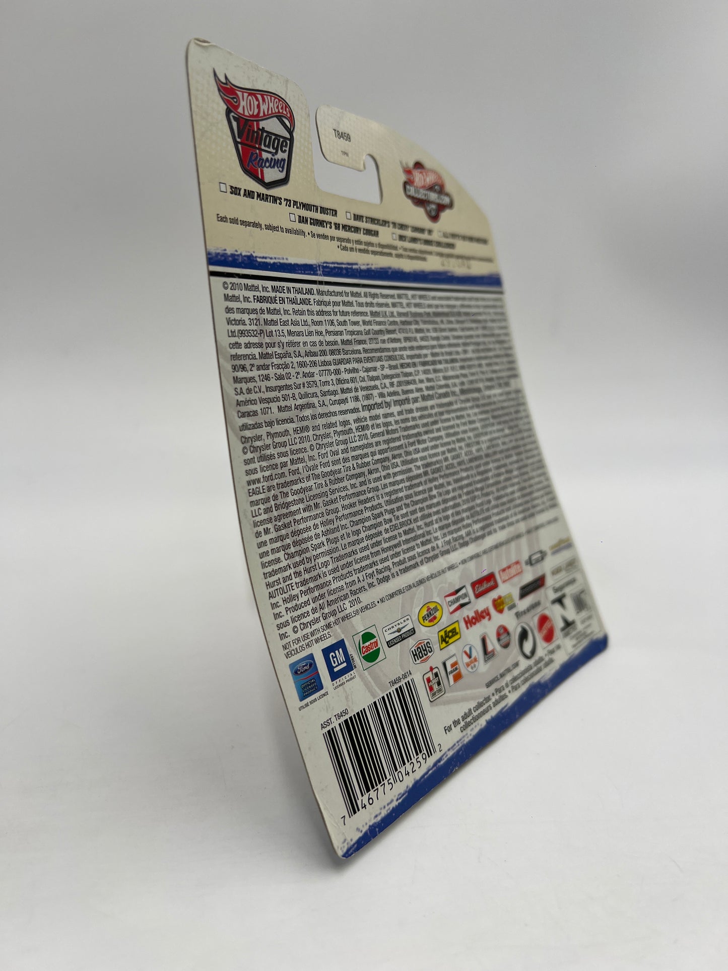 Hot Wheels Premium Vintage Racing #2 Dan Gurneys 68 Mercury Cougar Red W/Protector