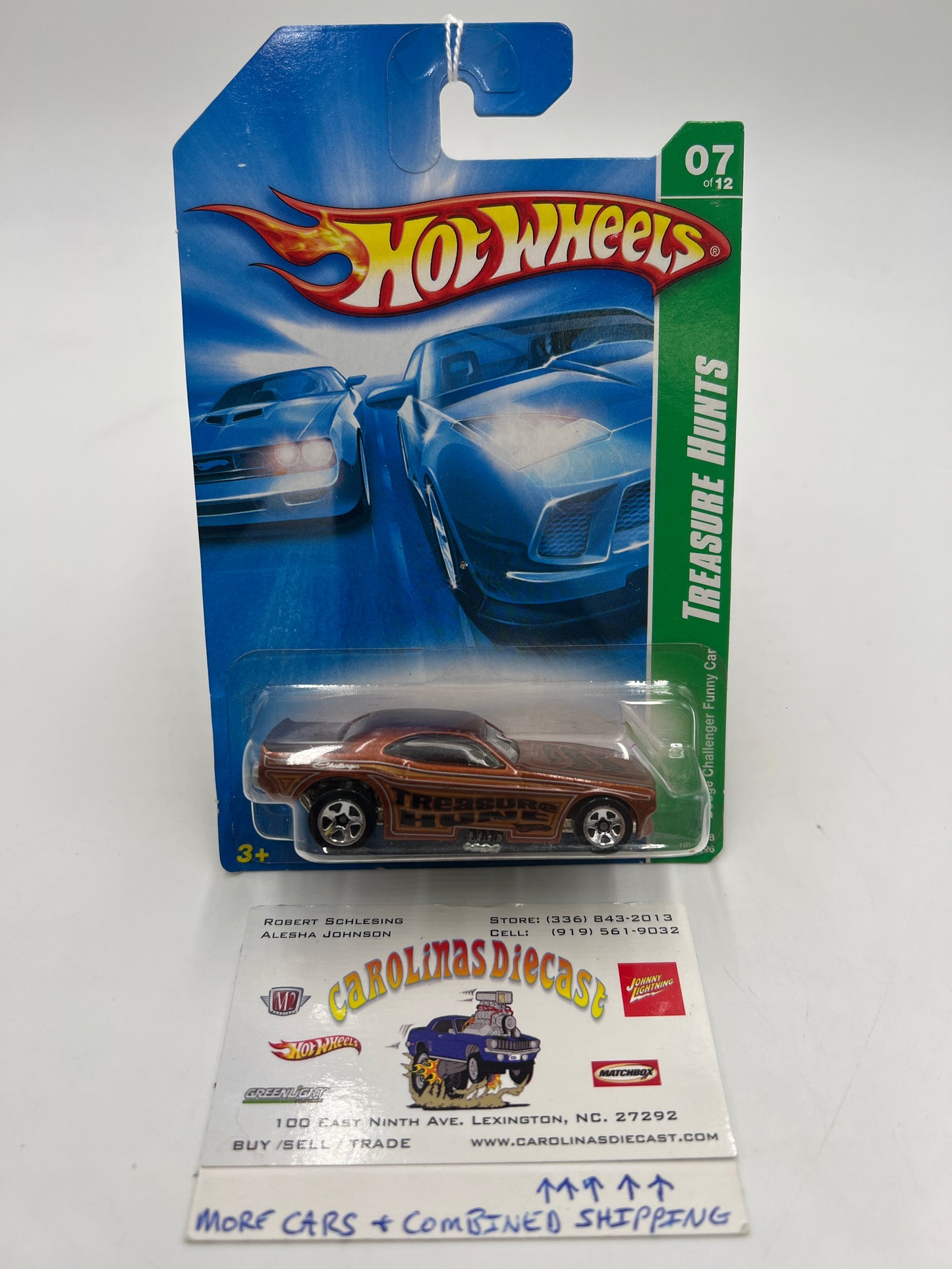 2008 Hot Wheels Treasure Hunt #167 Dodge Challenger Funny Car 276H