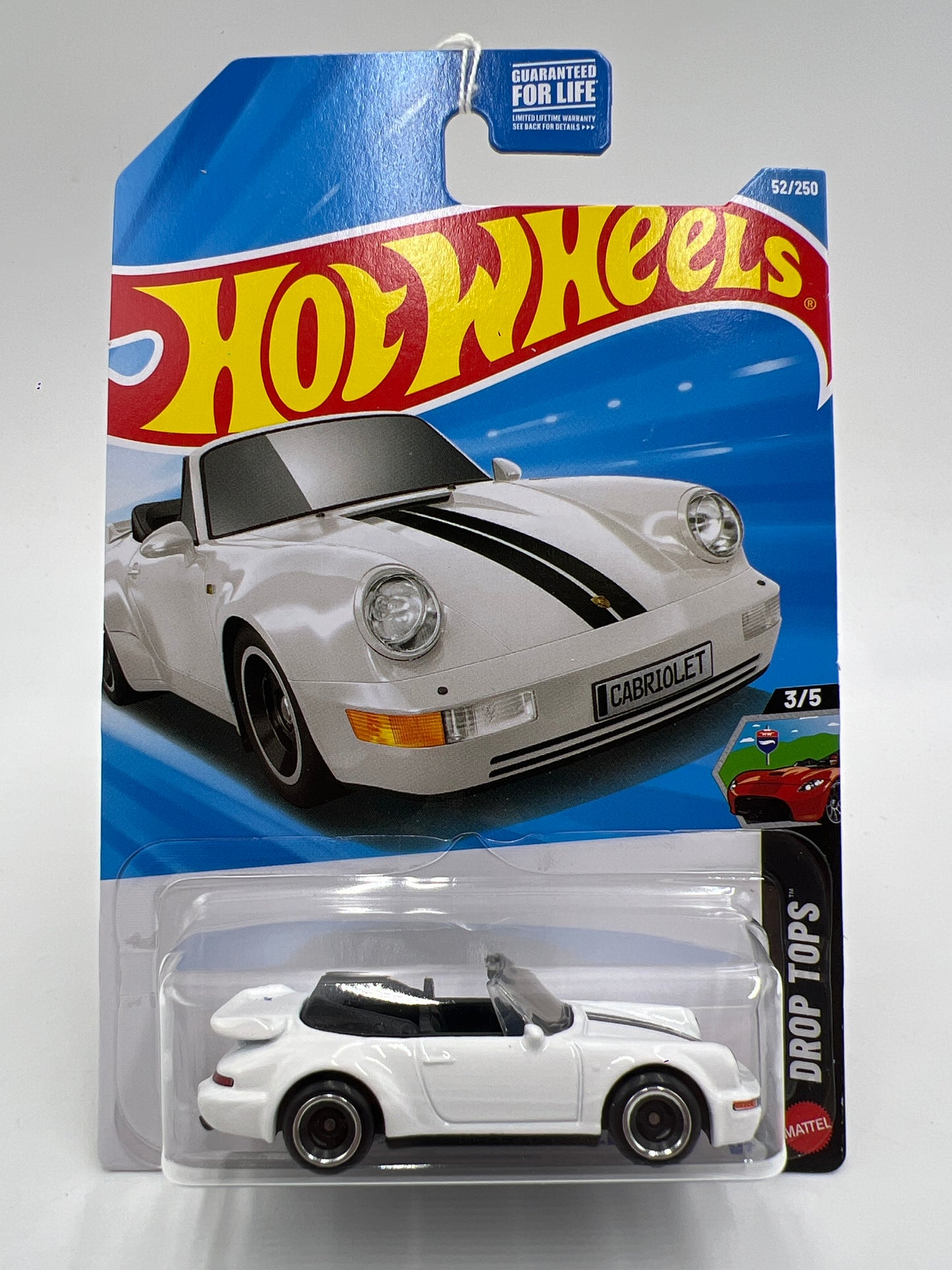 2026 Hot Wheels C Case Drop Tops #52 Porsche 911 Turbo Cabriolet White 101A