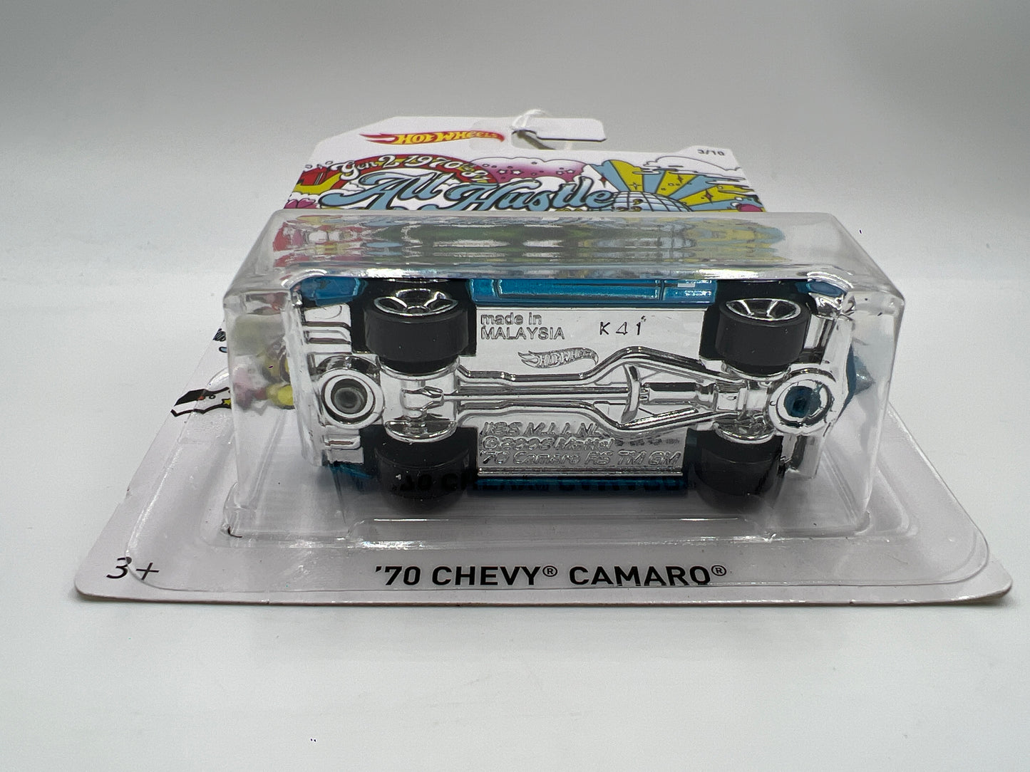 2018 Hot Wheels 50th Anniversary Camaro Series #3 70 Chevy Camaro Blue 152F