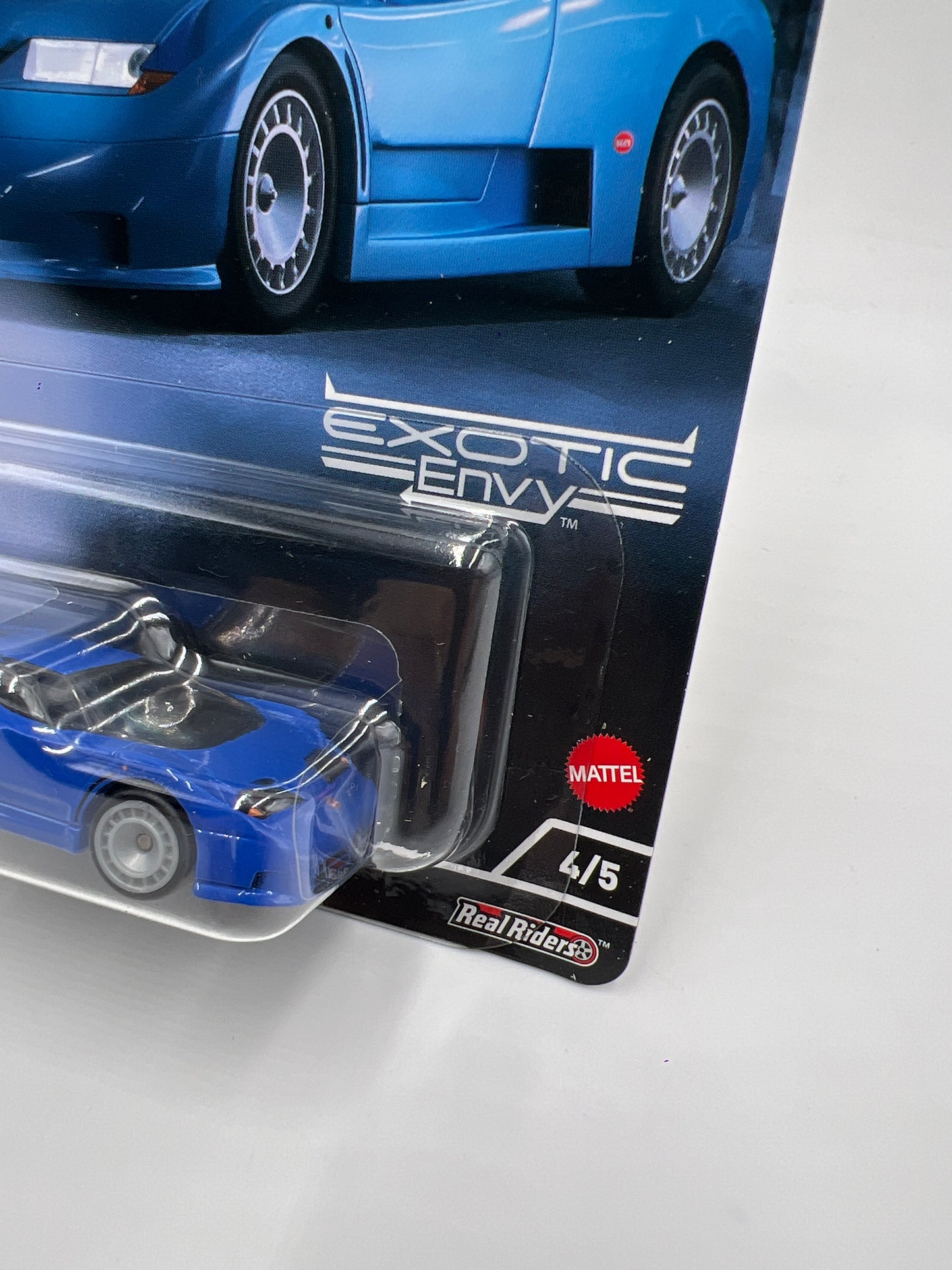 Hot Wheels Premium Exotic Envy #4 94 Bugatti EB110 Blue 243H