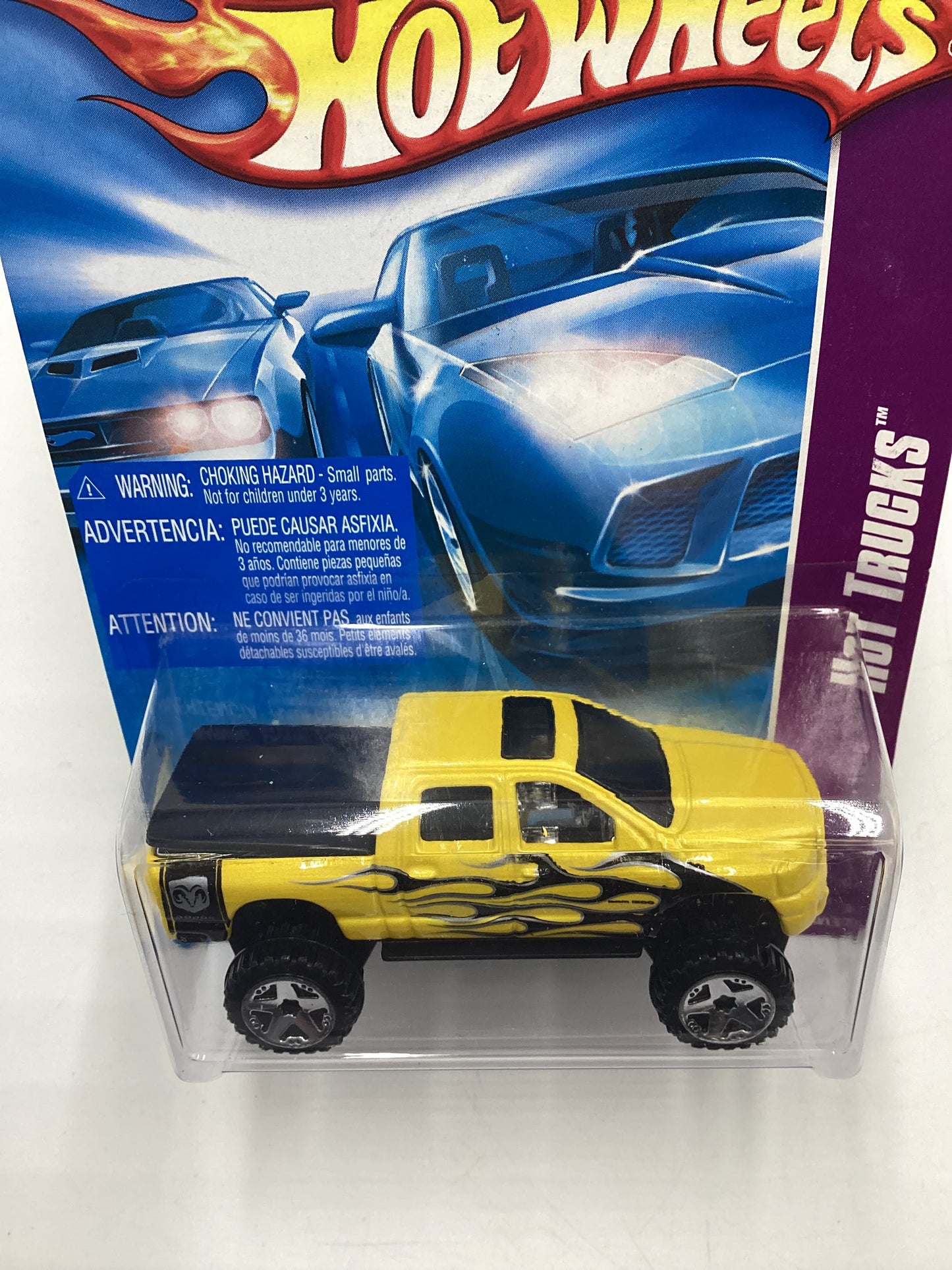 2008 Hot Wheels HW Team: Hot Trucks #138 Dodge Ram 1500 Yellow International Card 40A