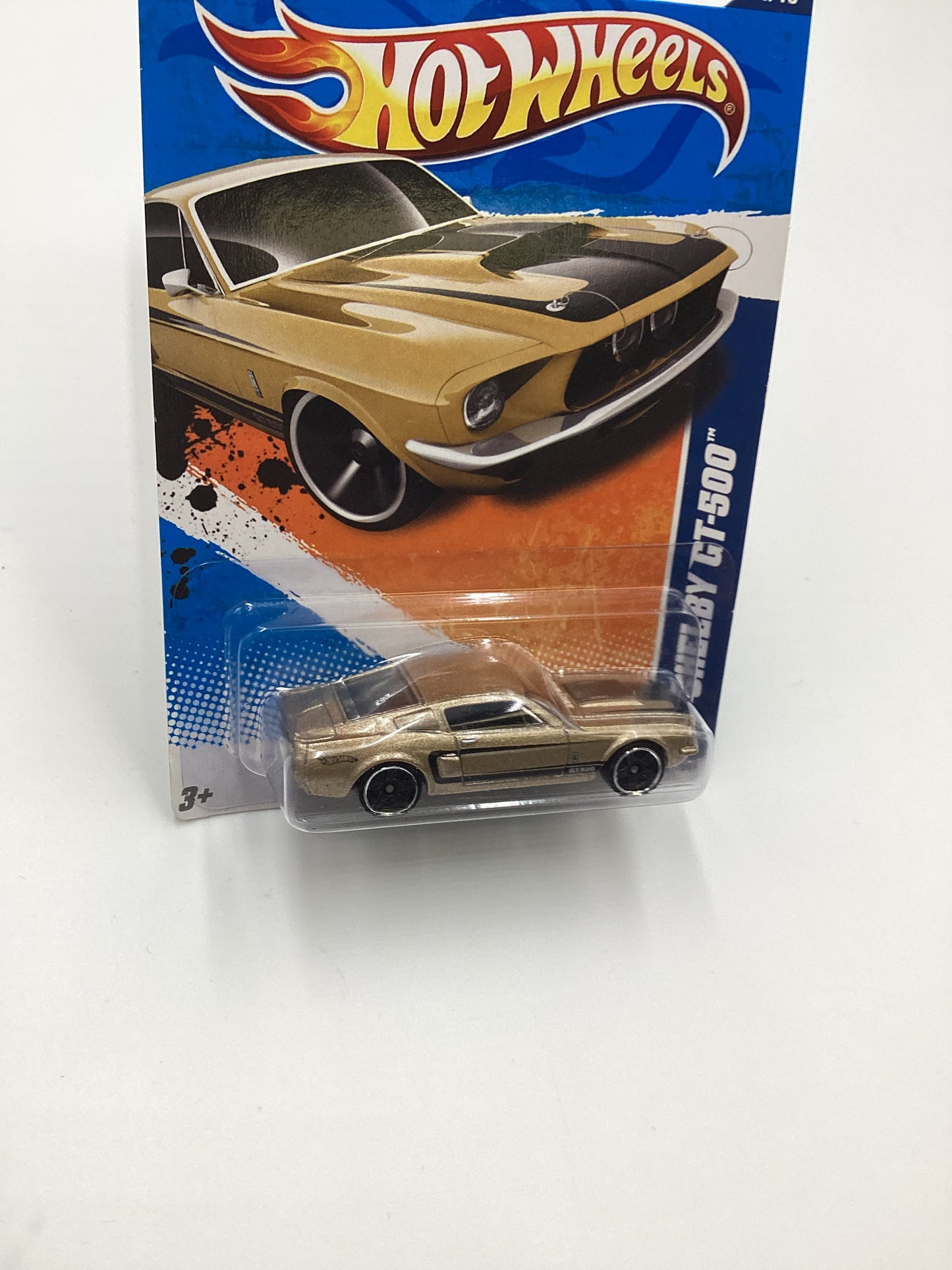 2011 Hot Wheels #101 69 Shelby GT-500 Gold 28C