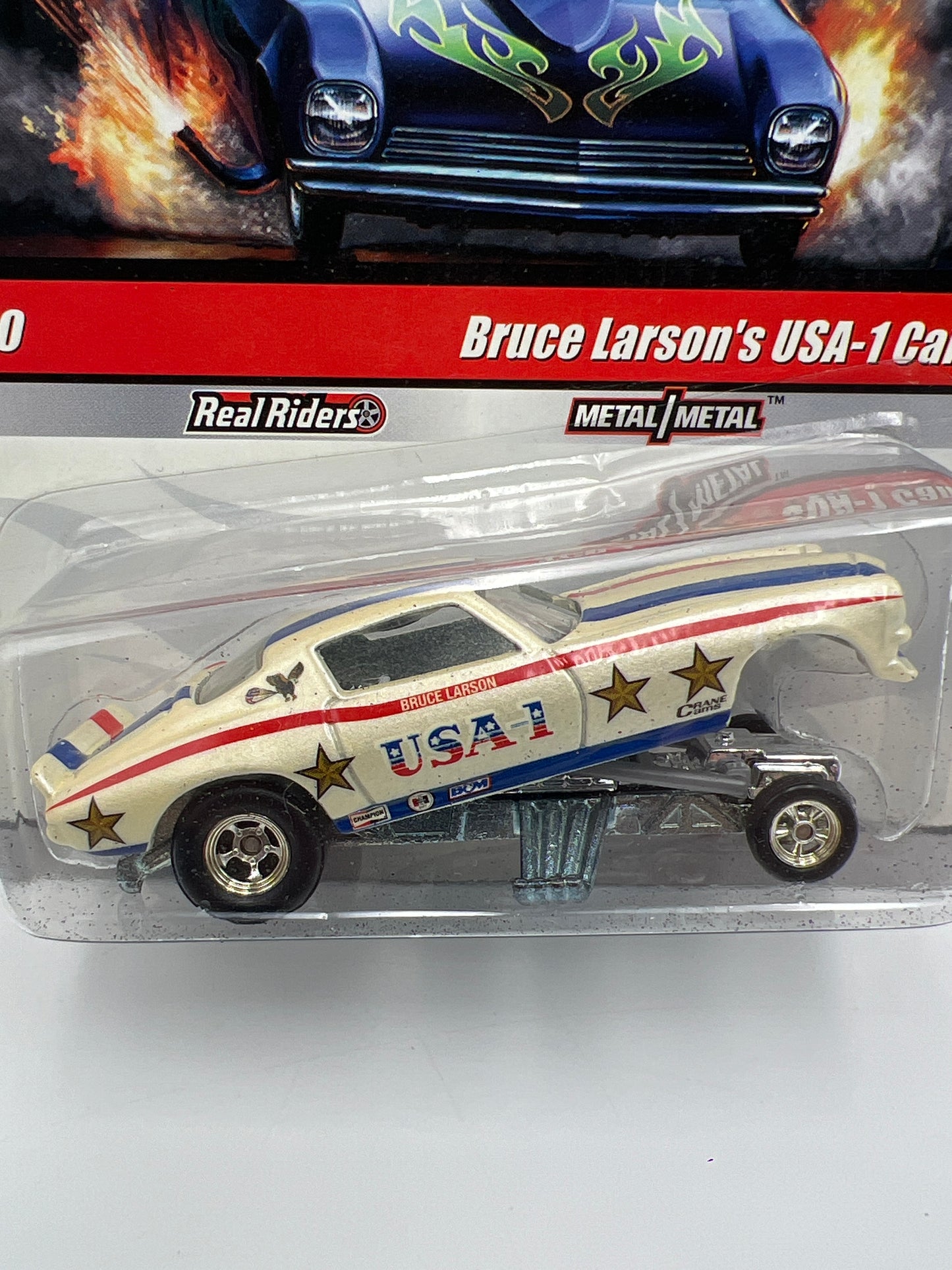 Hot Wheels Drag Strip Demons #30 Bruce Larsons USA-1 Camaro W/Protector