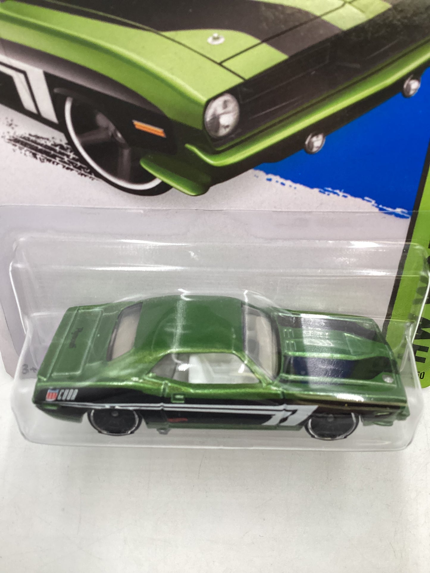 2015 Hot Wheels #199 Factory Sealed Green 70 Plymouth AAR Cuda 44A