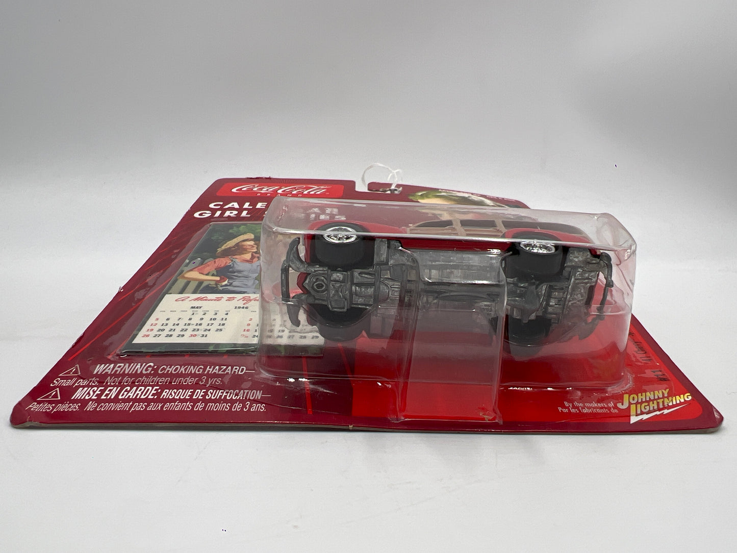 Johnny Lightning Coca Cola Calendar Girl Series #11 41 Chevy Special Deluxe Wagon Red 220D