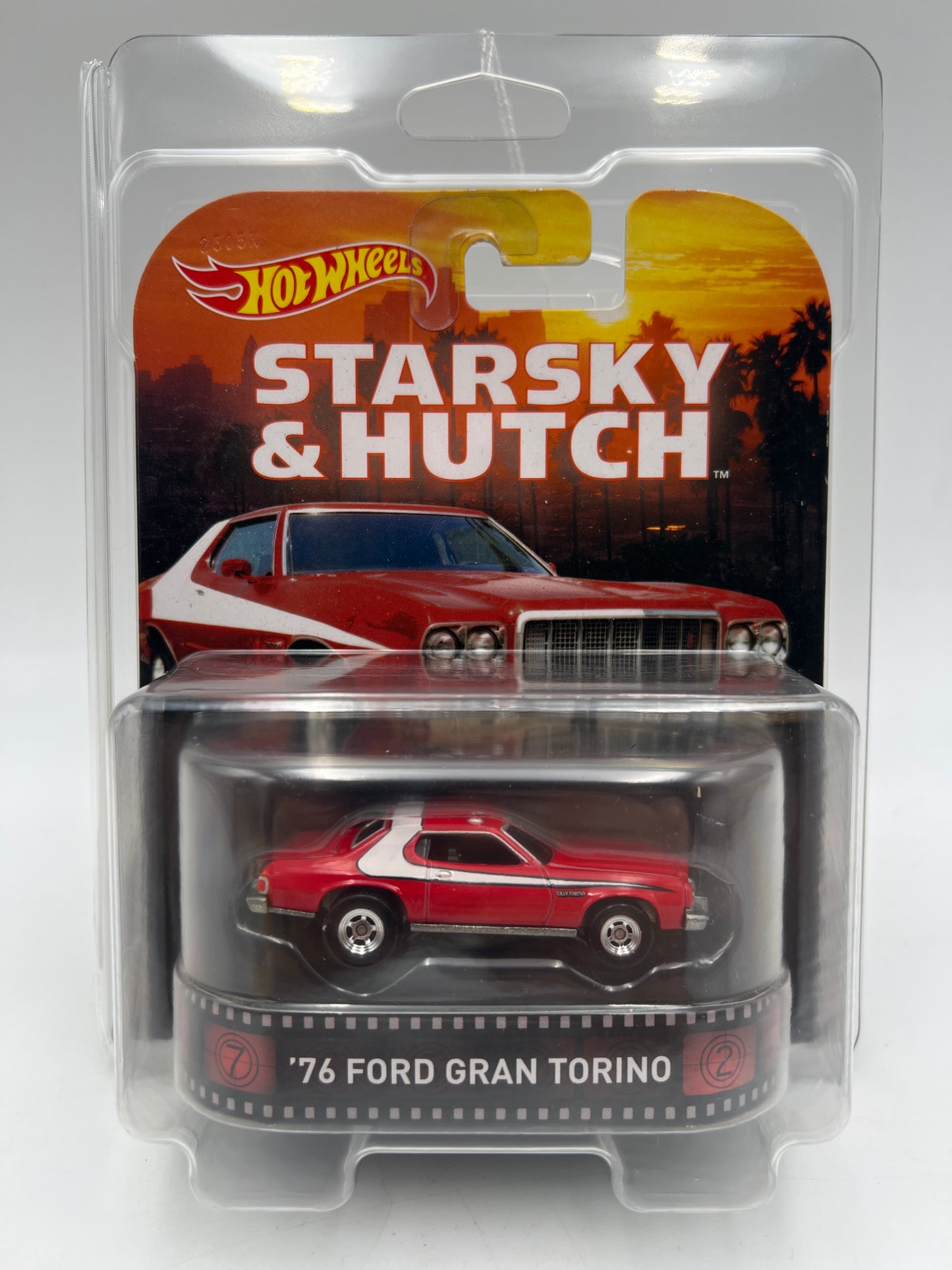 Hot Wheels Retro Entertainment Starsky & Hutch 76 Ford Gran Torino Red W/Protector