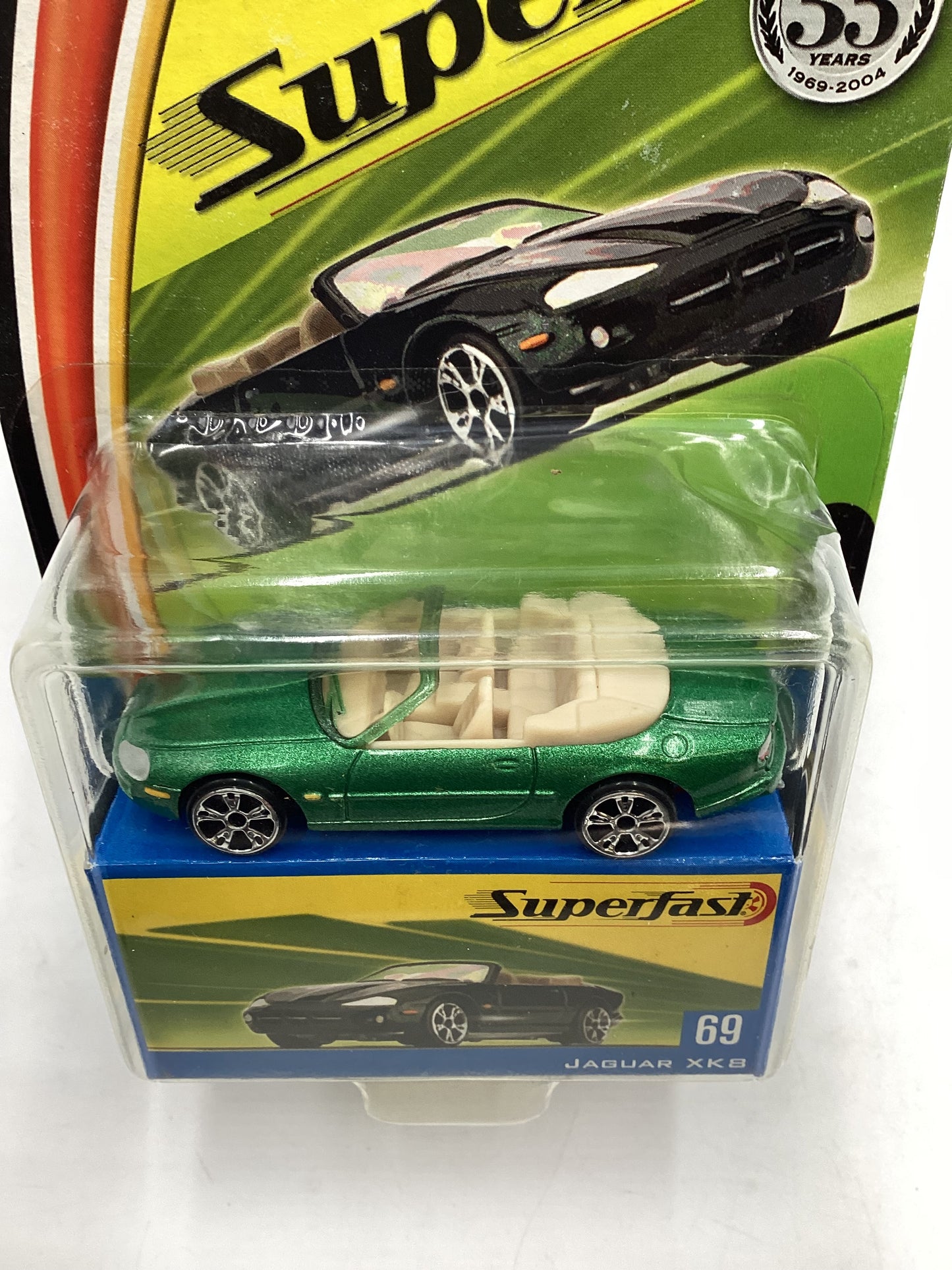 Matchbox 2004 Superfast #69 Jaguar XK8 green 170H