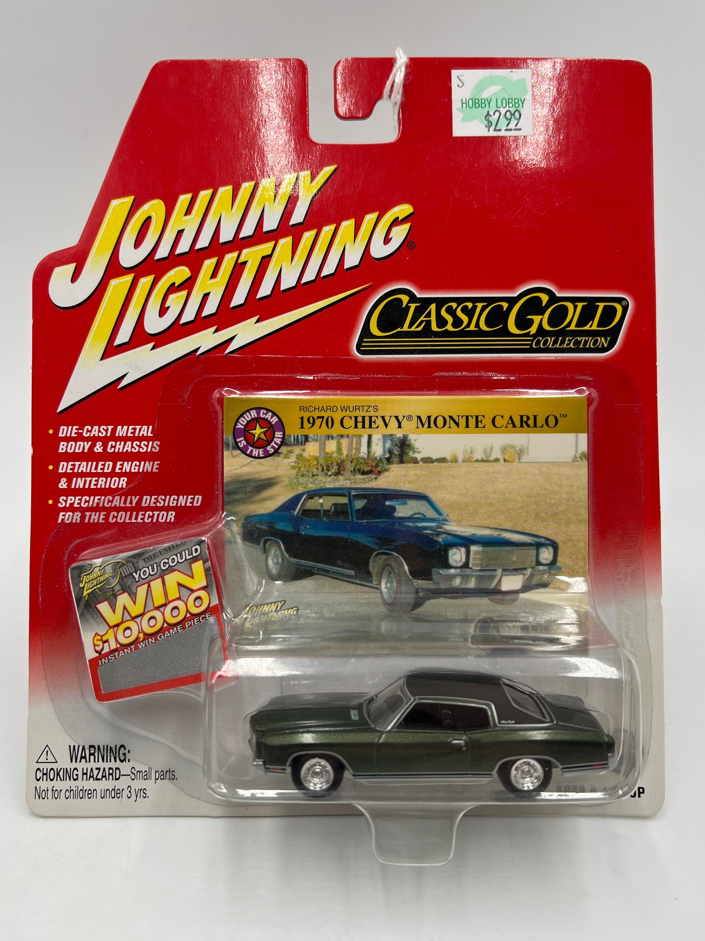 Johnny Lightning Classic Gold Collection 1970 Chevy Monte Carlo Dark Green 219B