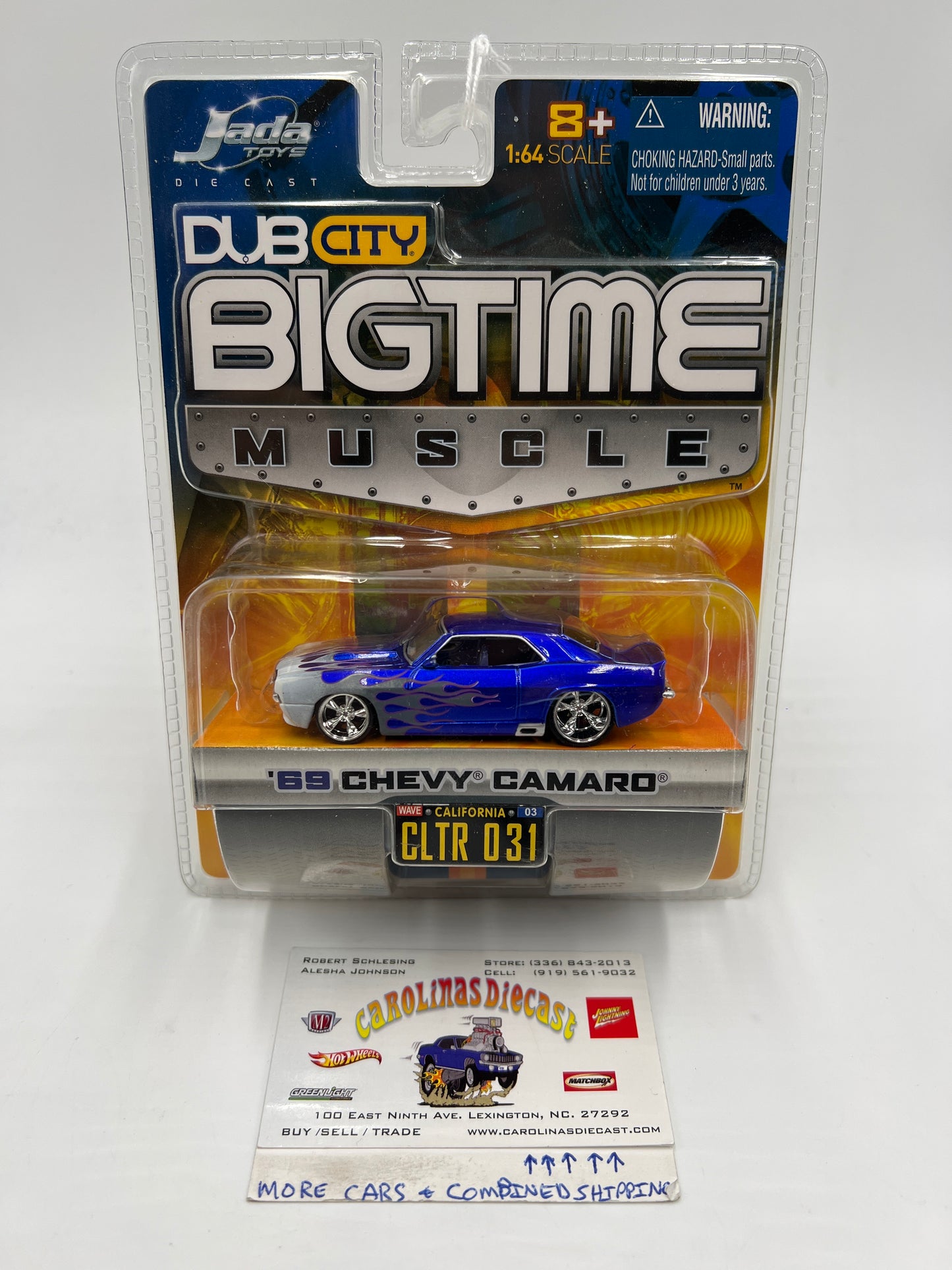 Jada Dub City Big Time Muscle #31 69 Chevy Camaro Blue 184D