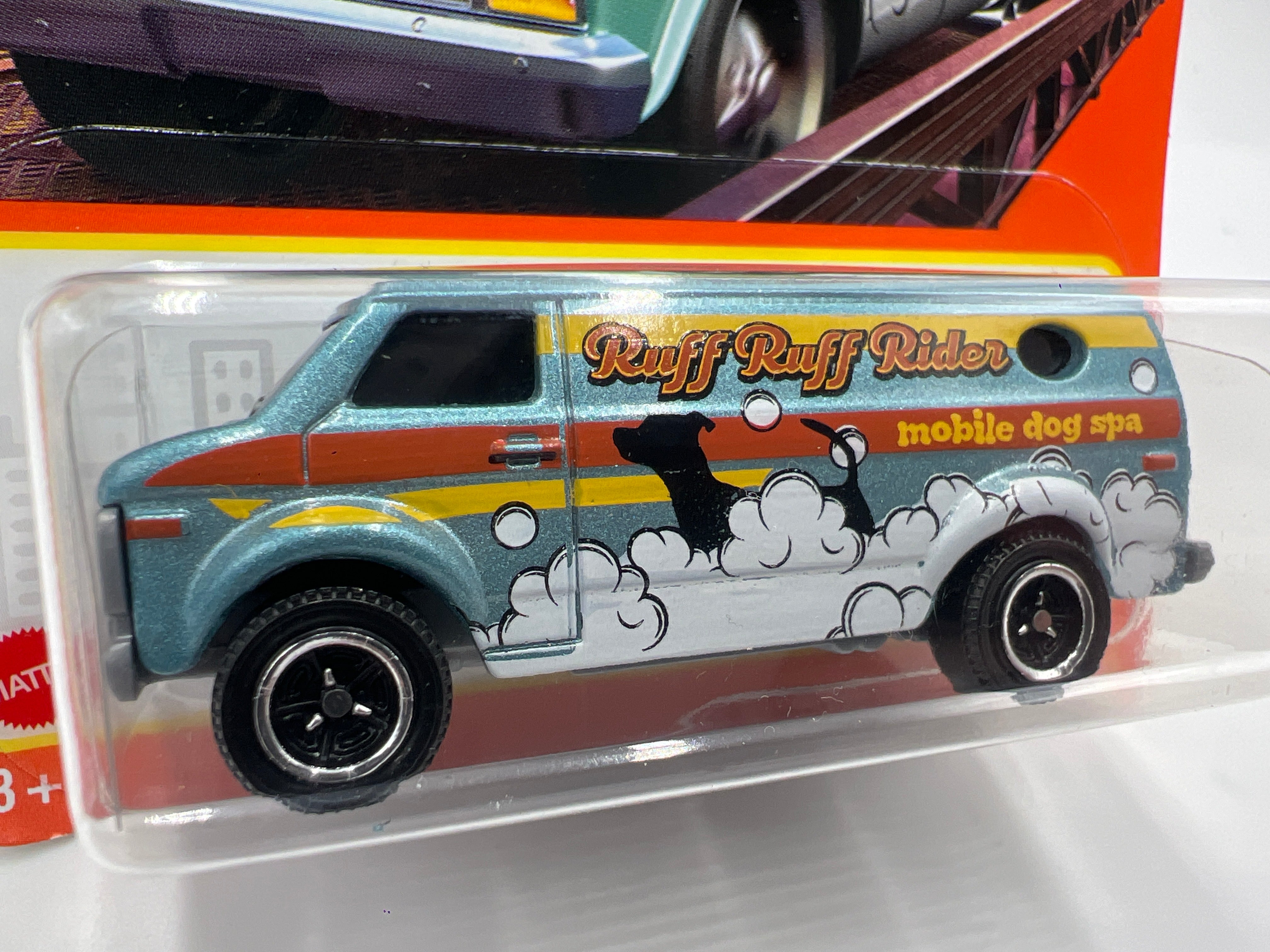 Matchbox #14 Ruff Ruff Rider 75 Chevy Van Light Blue 208B