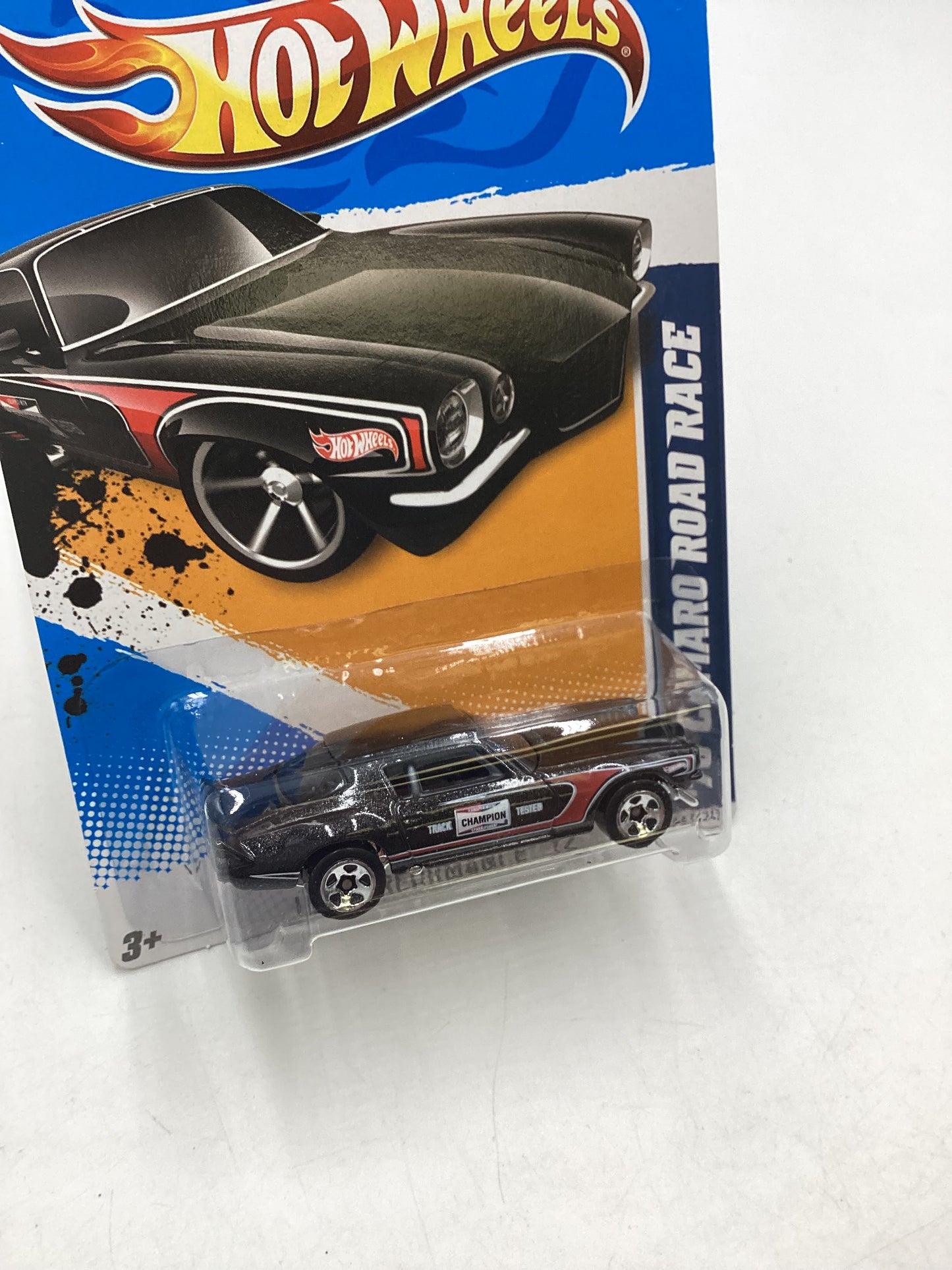 2012 Hot Wheels #144 Black 70 Camaro Road Race 6E