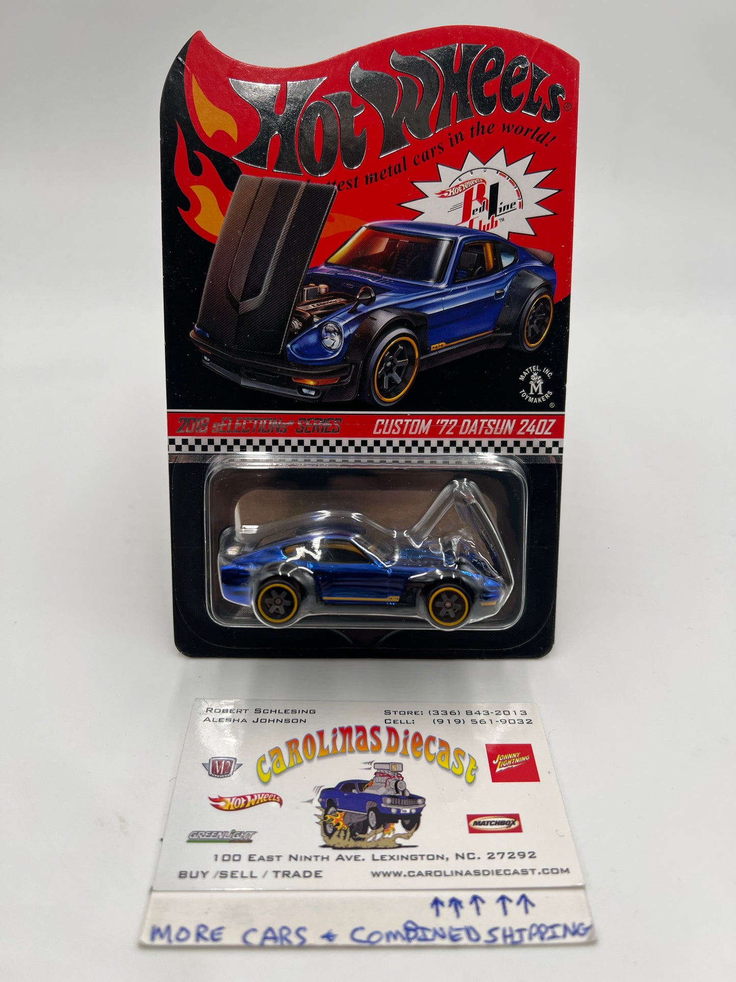 2018 HW RLC sELECTIONs Series Custom 72 Datsun 240Z Blue 11049/20000 W/Protector