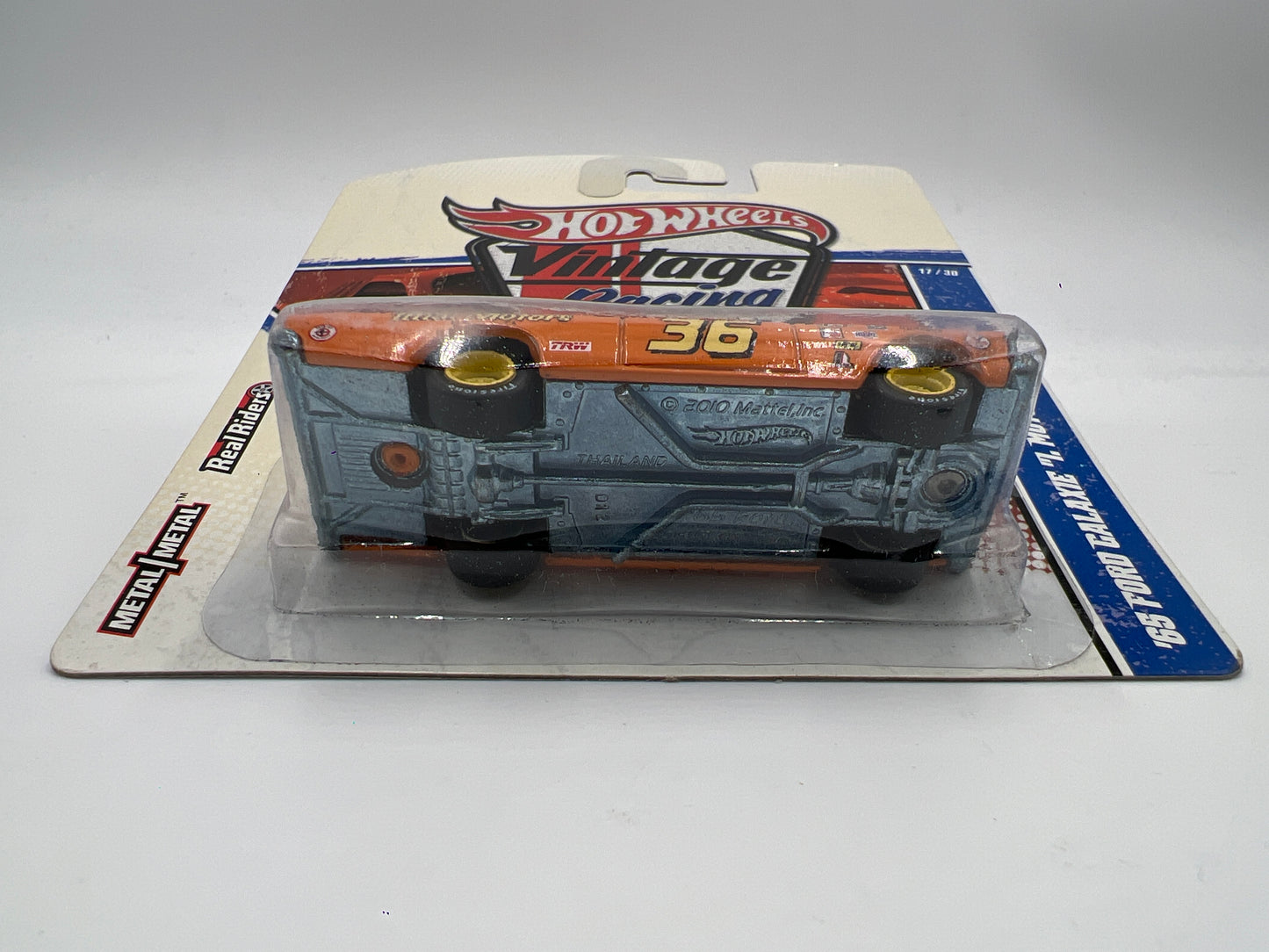 Hot Wheels Premium Vintage Racing #17 65 Ford Galaxie I. Motors Orange W/Protector