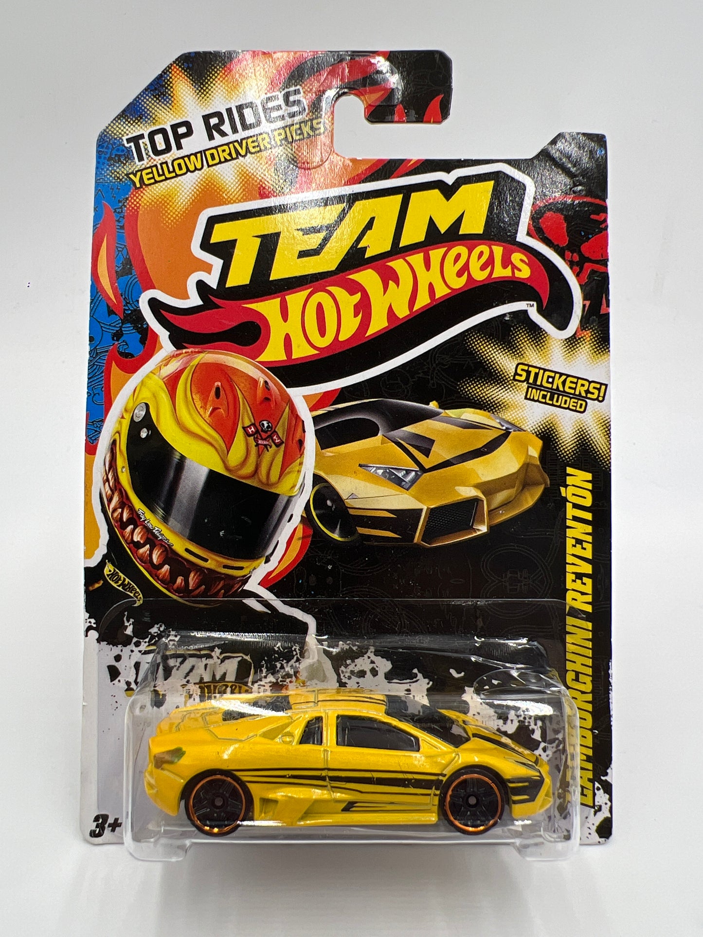 Hot Wheels Target Exclusive Team Hot Wheels Top Rides Lamborghini Reventon Yellow W/Protector Bad Blister