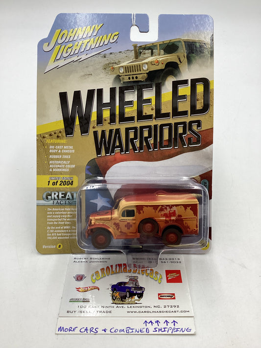 Johnny Lightning Wheeled Warriors WWII Dodge WC54 Ambulance 219B
