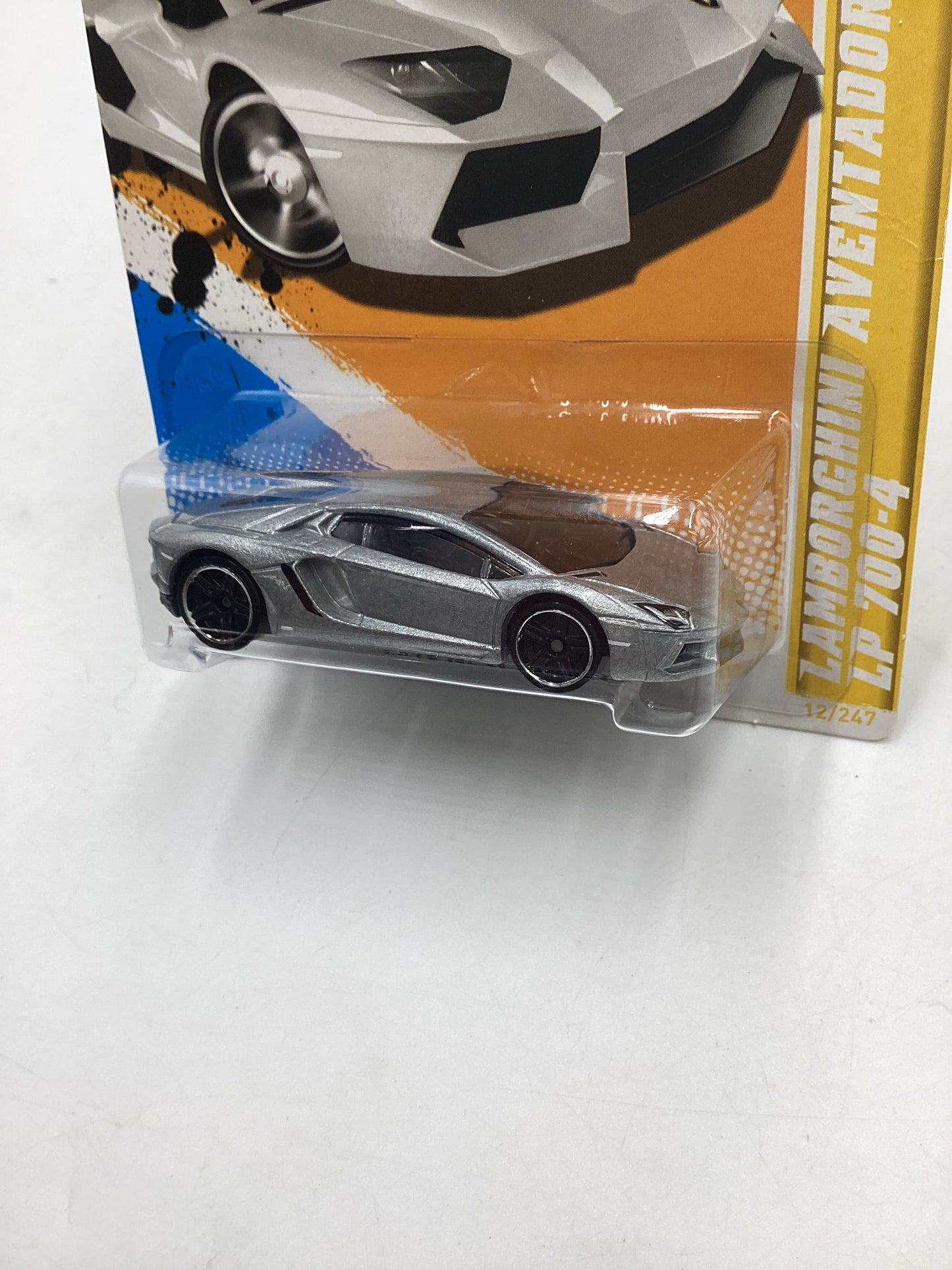 2012 Hot Wheels New Models #12 Lamborghini Aventador Silver 102E