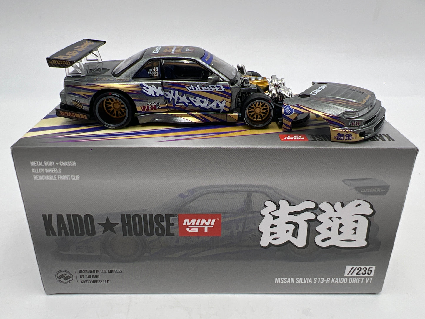 Mini GT Kaido House #235 Nissan Silvia S13-R Kaido Drift V1