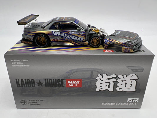 Mini GT Kaido House #235 Nissan Silvia S13-R Kaido Drift V1