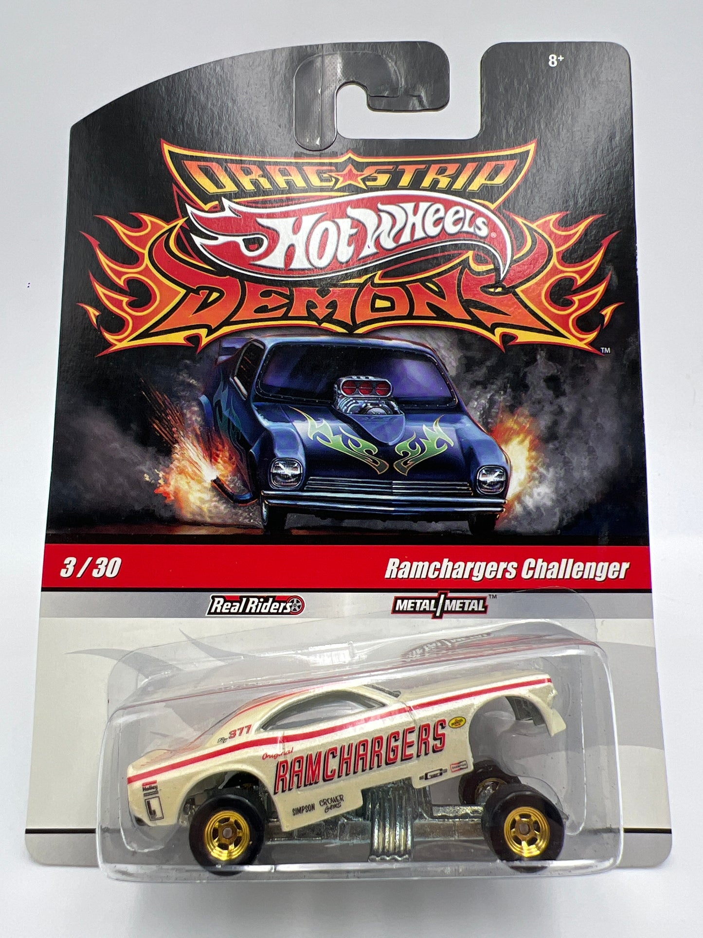 Hot Wheels Drag Strip Demons #3 Ramchargers Challenger W/Protector 2