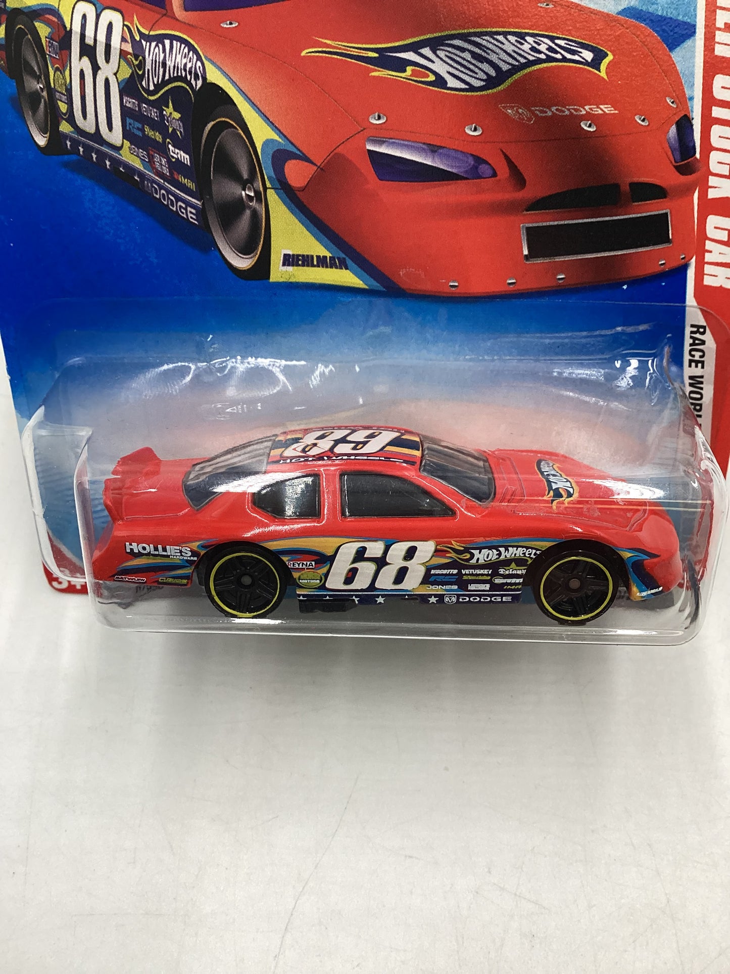 2010 Hot Wheels #169 Red Dodge Charger Stock Car 43H