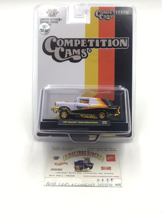M2 MACHINES 1/64 HOBBY EXCLUSIVE 1957 CHEVROLET SEDAN DELIVERY GASSER COMPETITION CAMS CHASE GS09