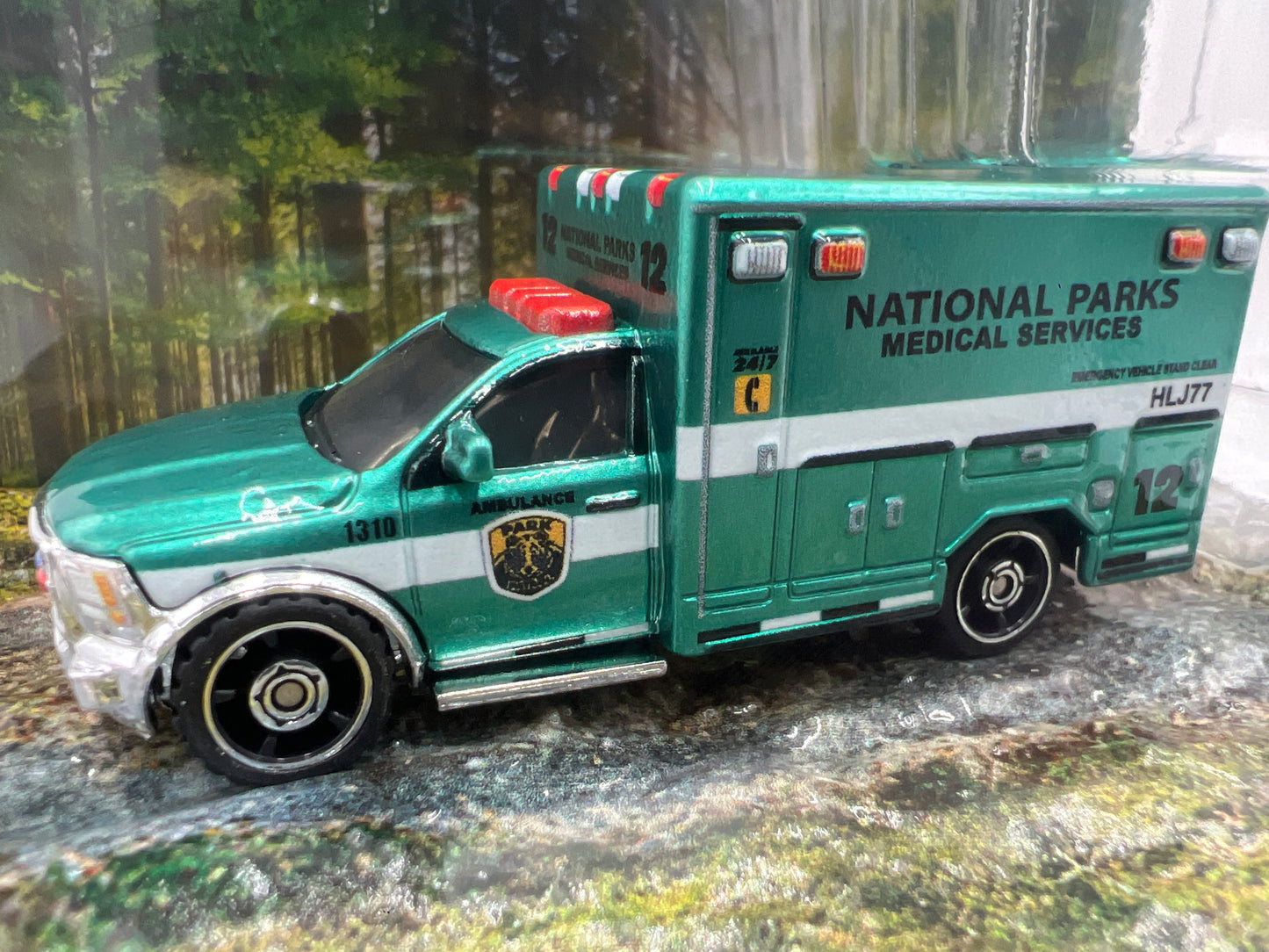 Matchbox RLC Mattel Creations 2019 Ram Ambulance National Parks Green