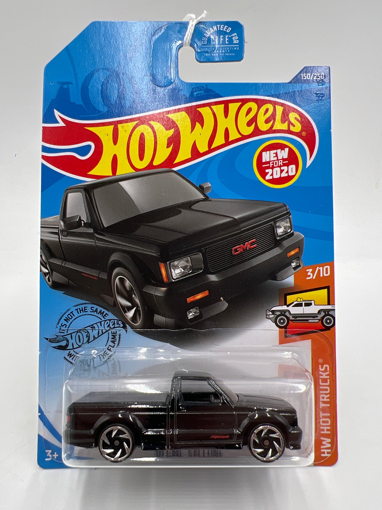 2020 Hot Wheels Hot Trucks #150 91 GMC Syclone Black W/Protector SR