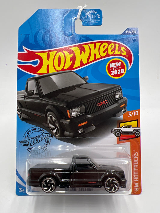 2020 Hot Wheels Hot Trucks #150 91 GMC Syclone Black W/Protector SR