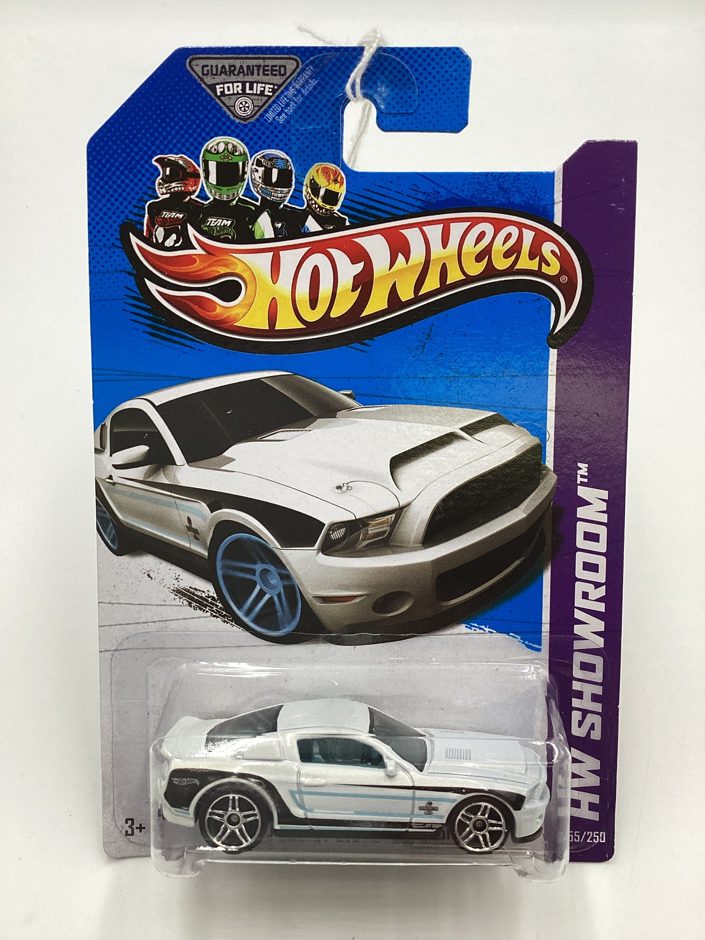 2013 Hot Wheels #155 10 Ford Shelby GT500 Supersnake White Chrome Wheels 23B