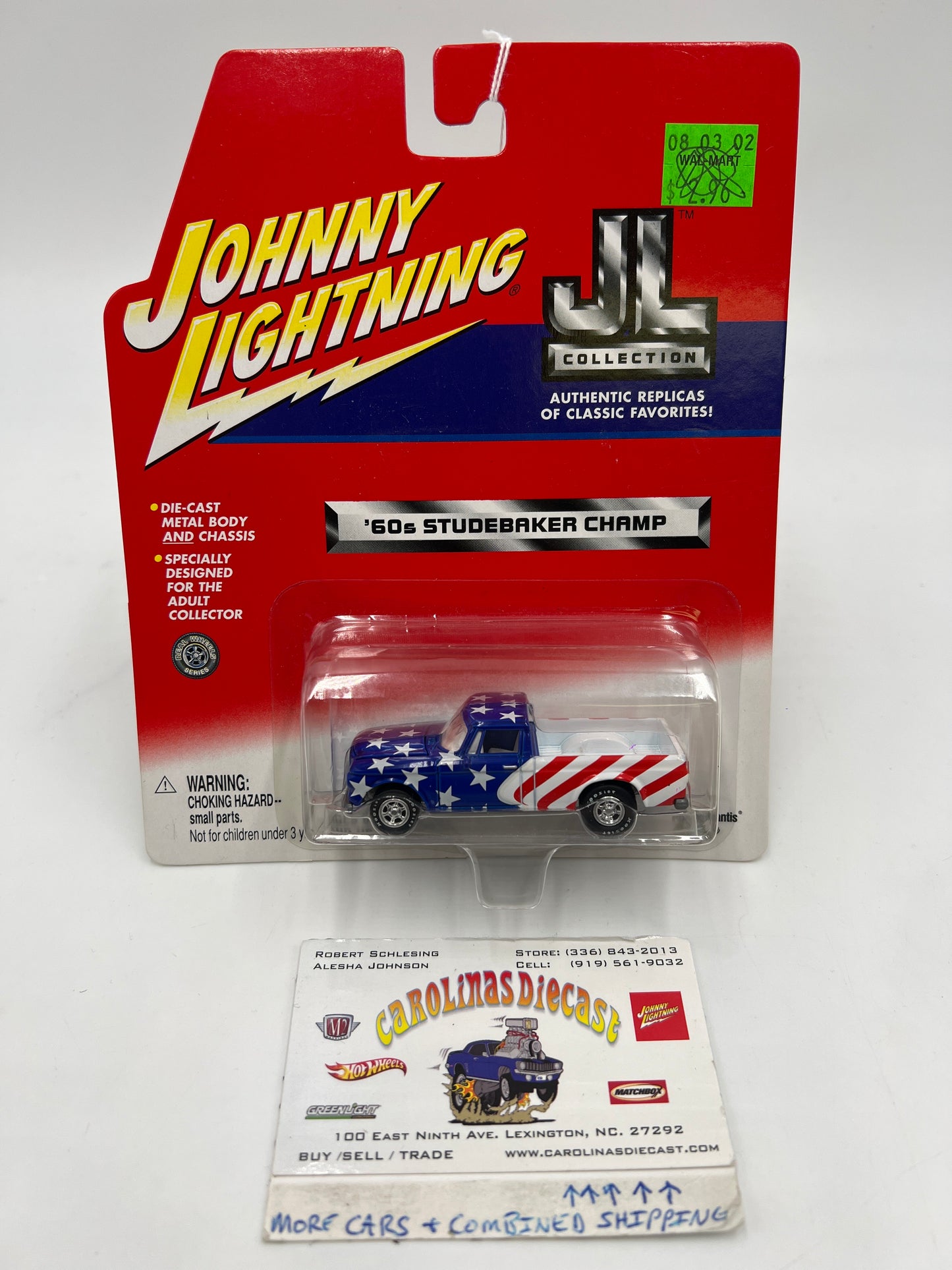 Johnny Lightning JL Collection 60s Studebaker Champ Red/White/Blue 219B