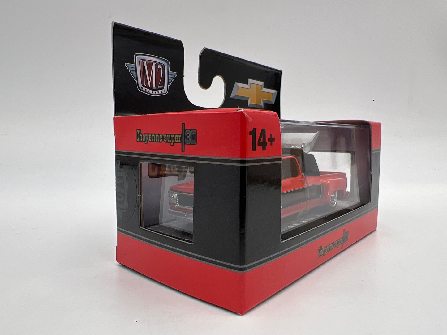 M2 Machines Walmart Exclusive 1973 Chevrolet Cheyenne Super 30 Red/Black WMTS21