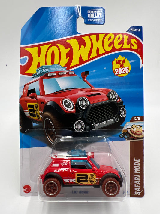2025 Hot Wheels L Case Safari Mode #203 Lil Roar Red 114A