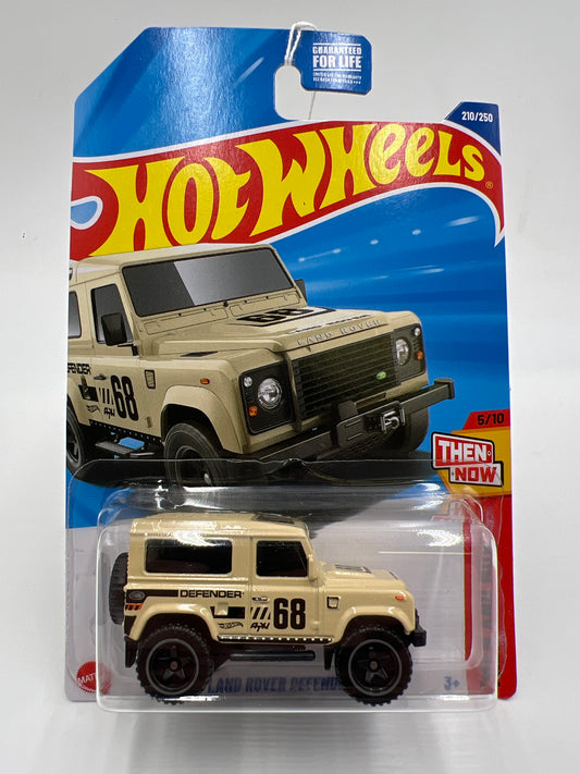 2025 Hot Wheels L Case Then And Now #210 Land Rover Defender 90 Tan 63G