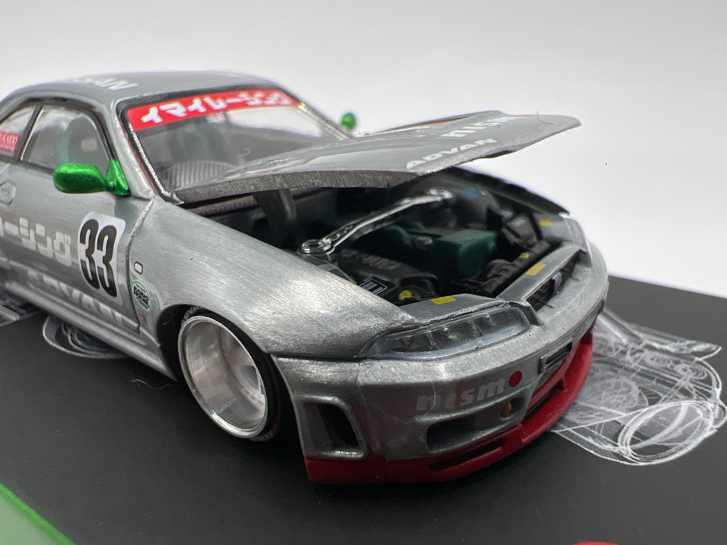 Mini GT Kaido House #150 CHASE Nissan Skyline GT-R R33 Imai Racing V1