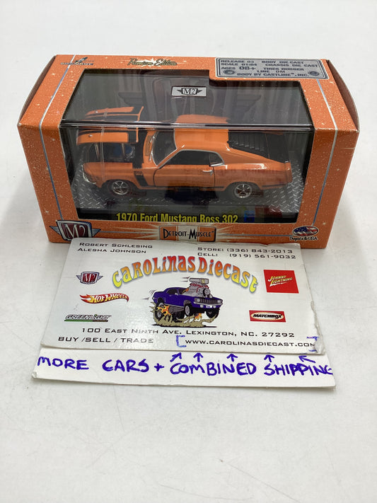 M2 Machines Premium Edition 1970 Ford Mustang Boss 302 Orange 09-06