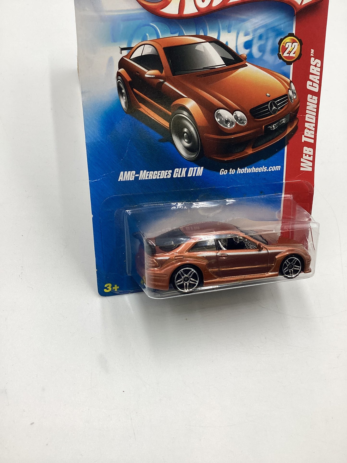 2008 Hot Wheels Web Trading Cars #98 AMG Mercedes CLK DTM Copper Bad Card