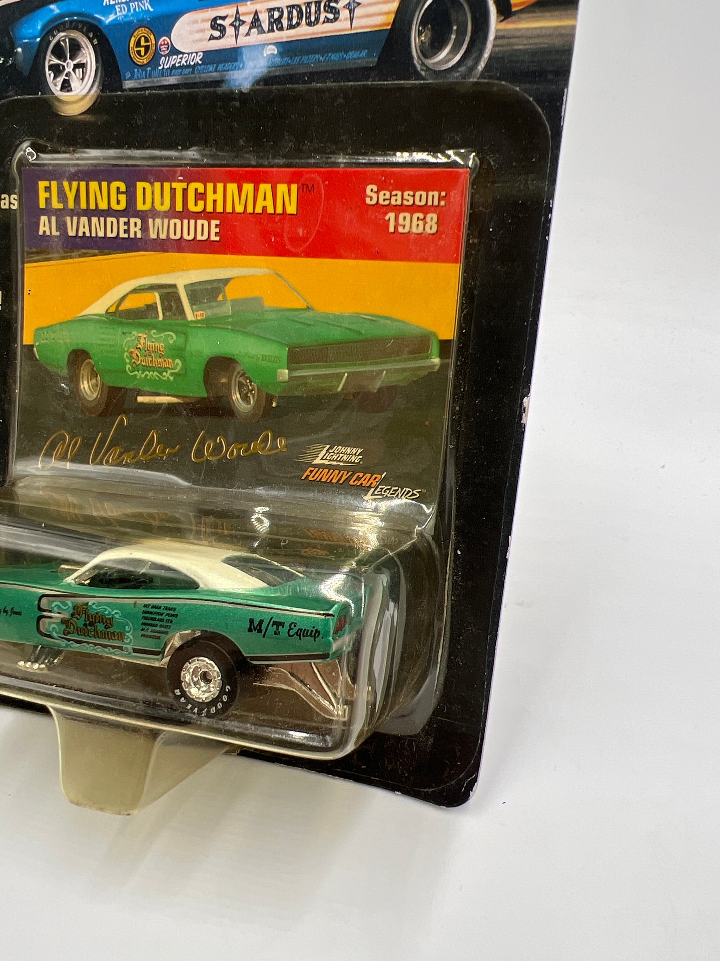 Johnny Lightning Funny Car Legends Flyin Dutchman Dodge Charger Green 228H