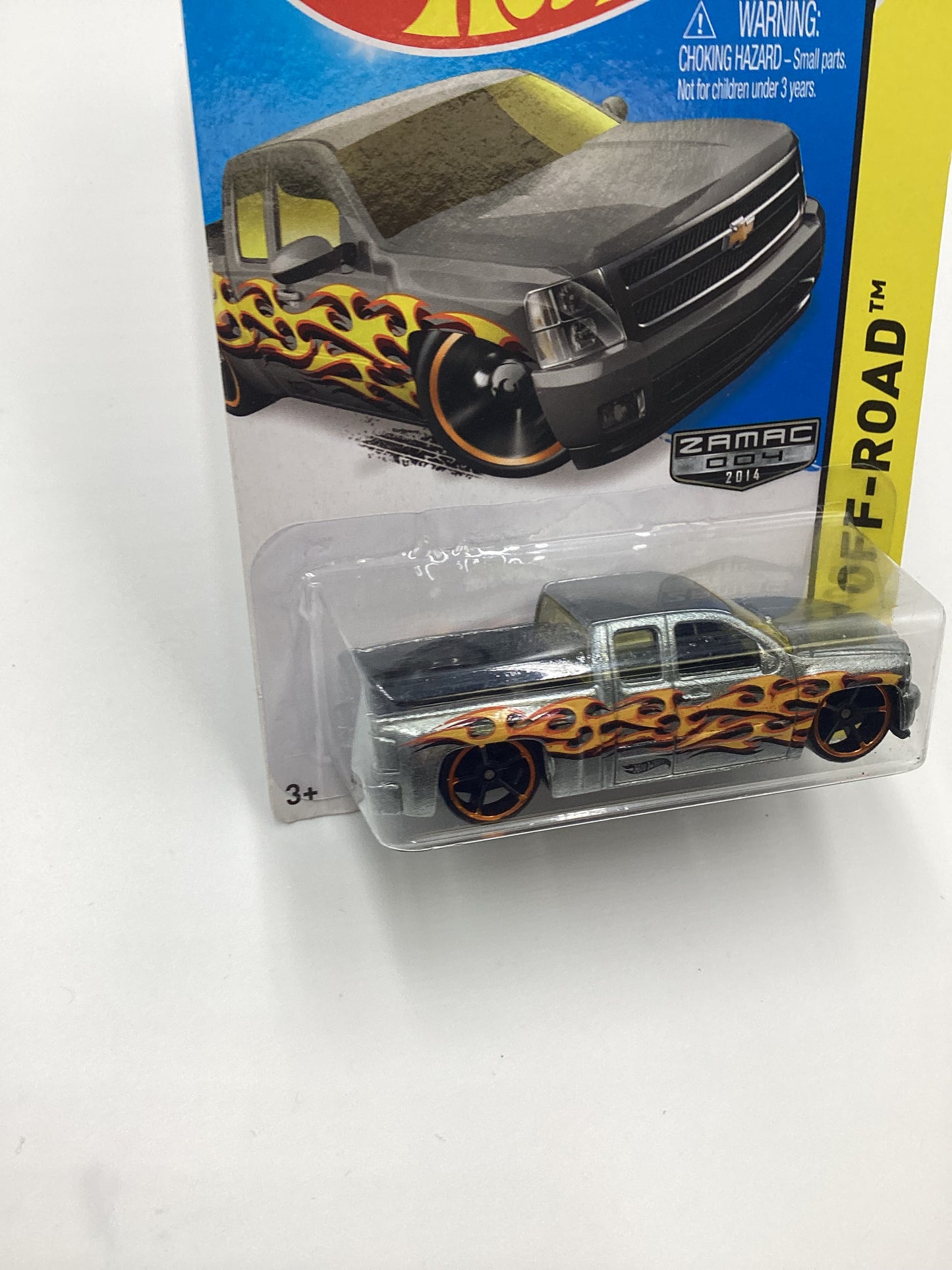 2014 Hot Wheels Zamac 004 #132 Chevy Silverado with protector