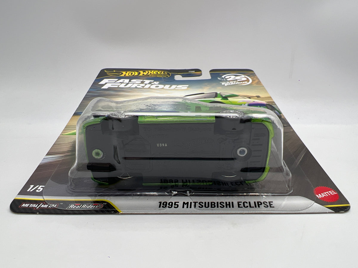 Hot Wheels Premium Fast & Furious #1 CHASE 95 Mitsubishi Eclipse Green W/Protector