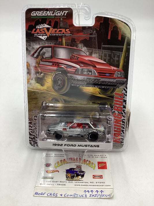 Greenlight Las Vegas Convention RAW CHASE 1992 Ford Mustang Raging Bull