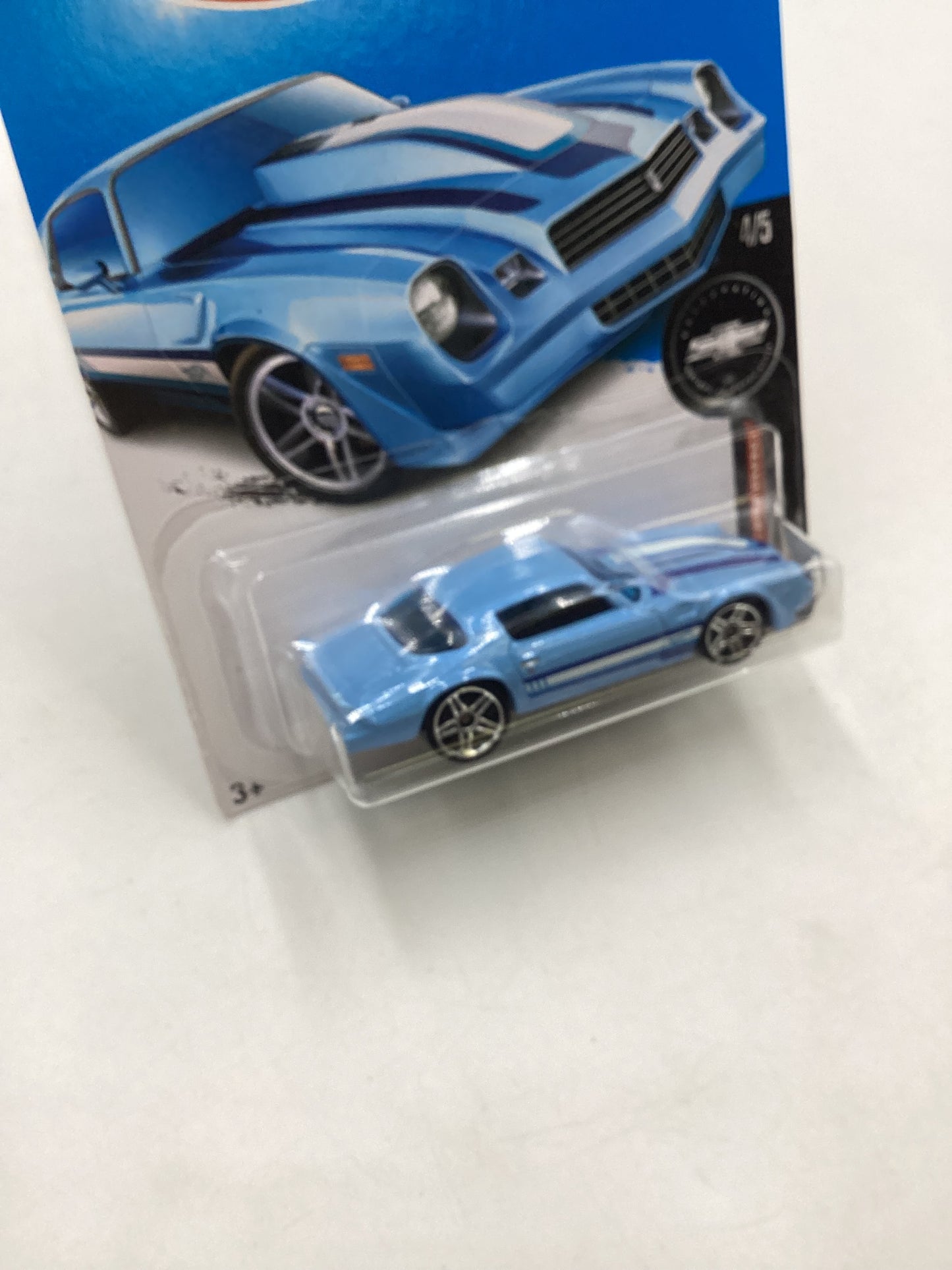 2017 Hot wheels #250 Light Blue 81 Camaro 14H