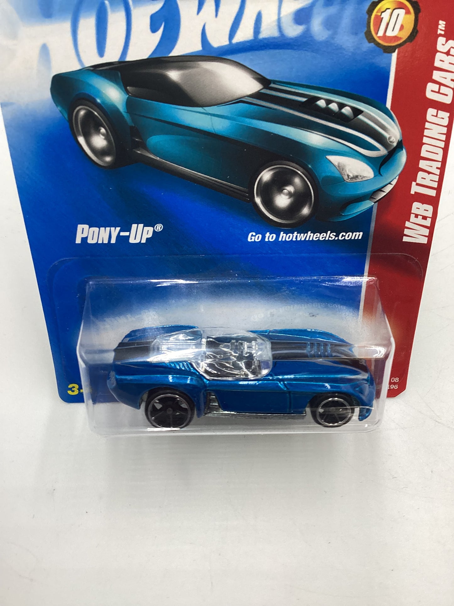 2008 Hot Wheels Web Trading Cars #86 Pony-Up Blue AA2