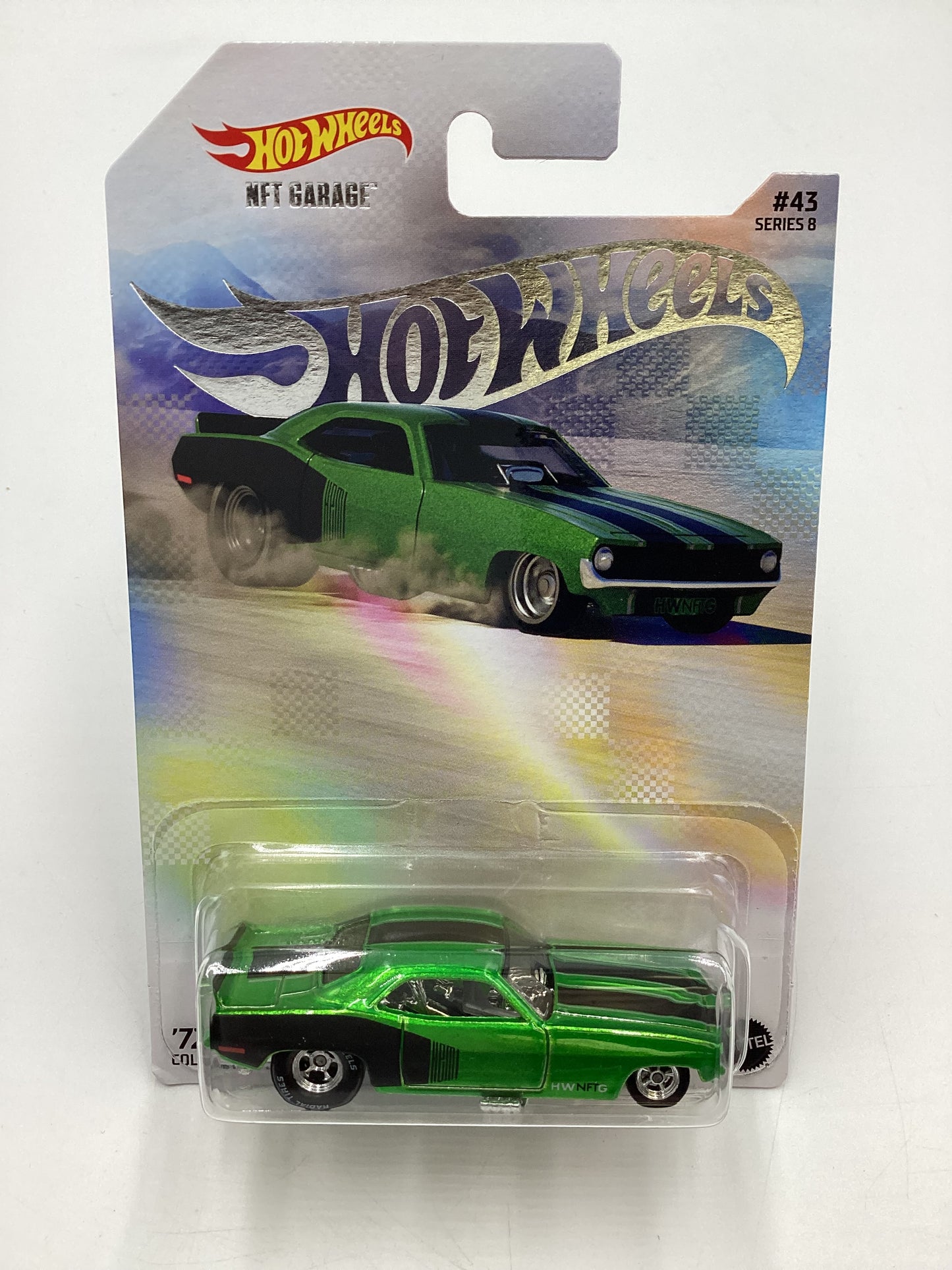 Hot Wheels NFT Garage Series 8 #43 72 Plymouth Cuda FC Green