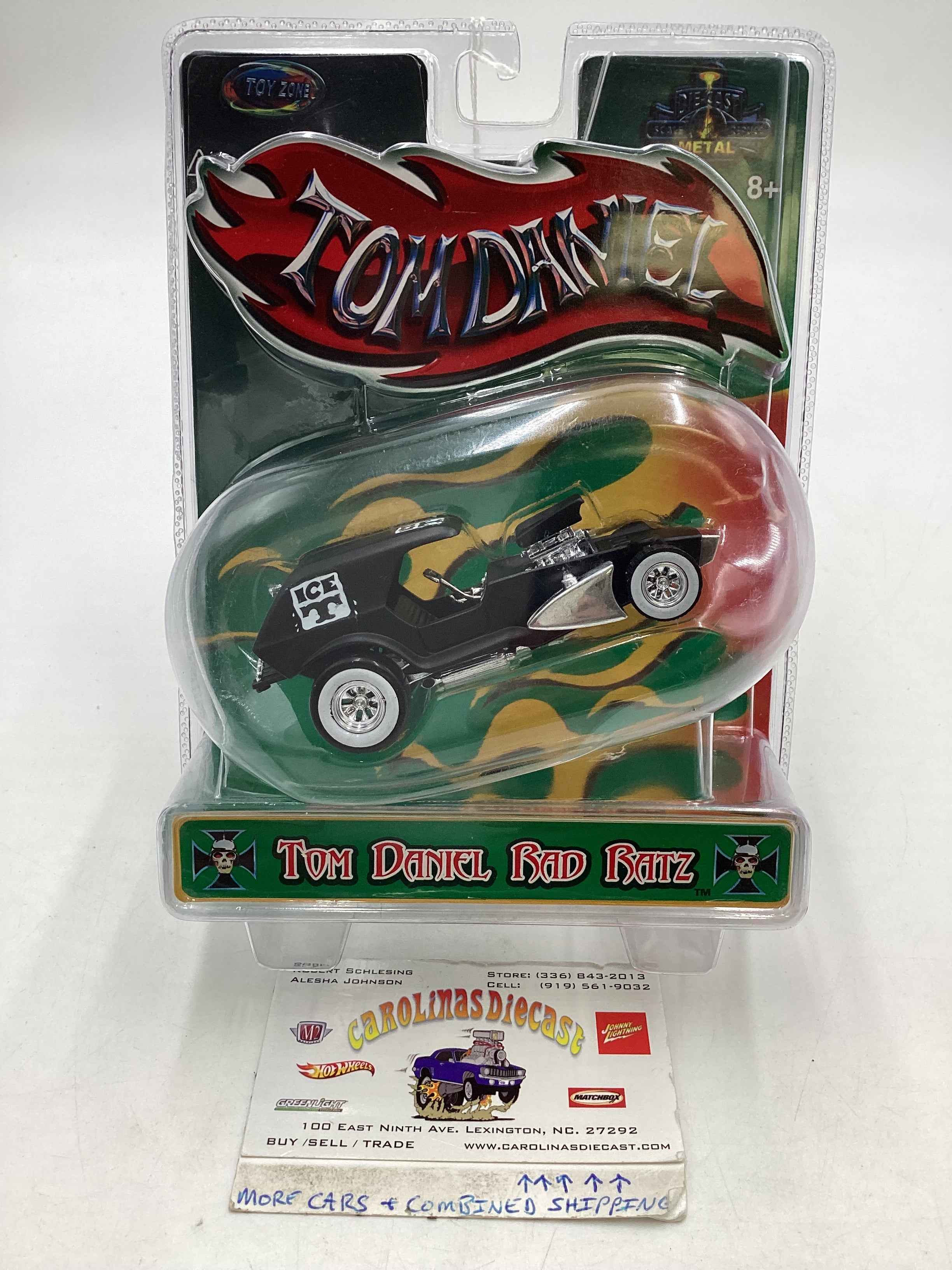 Toy Zone Tom Daniel Rad Ratz Ice T Matte Black 1/43 Scale