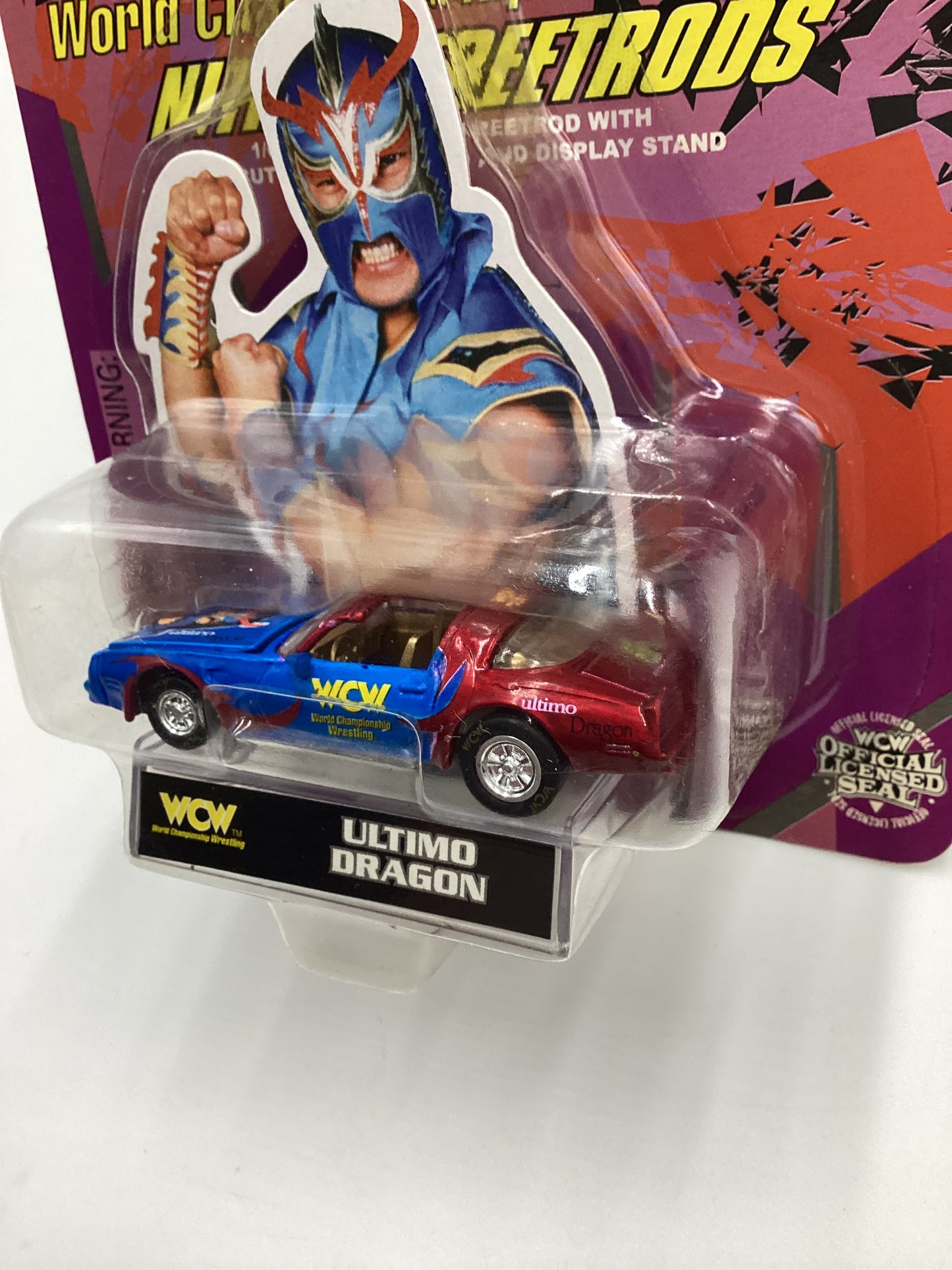 Racing Champions WCW Nitro Streetrods Ultimo Dragon Pontiac Firebird Trans Am Red/Blue SR
