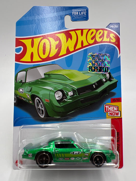 2022 Hot Wheels Super Treasure Hunt Factory Sealed #248 81 Camaro Green W/ Protector