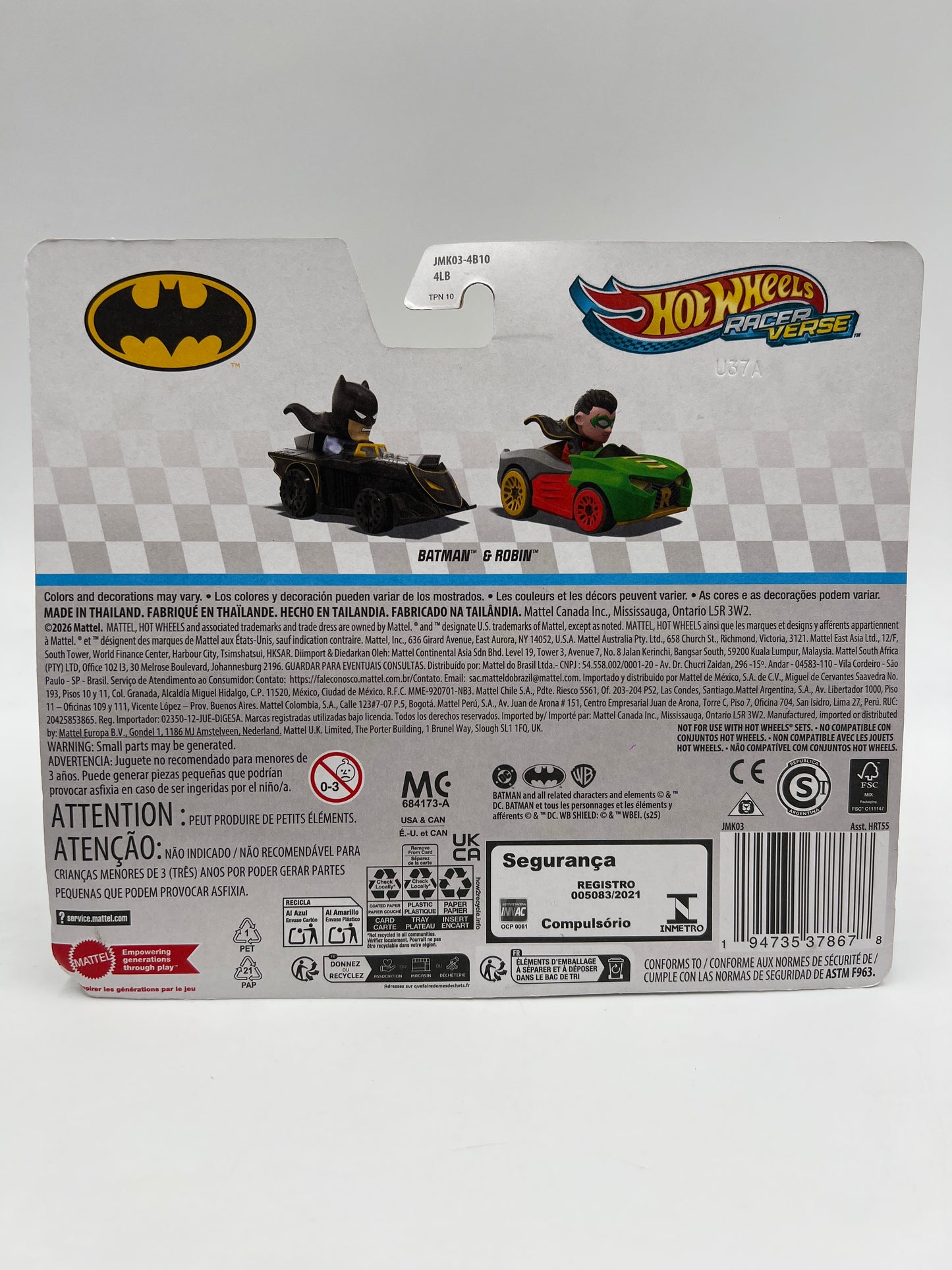 Hot Wheels Racer Verse 2 Pack Batman & Robin 116D