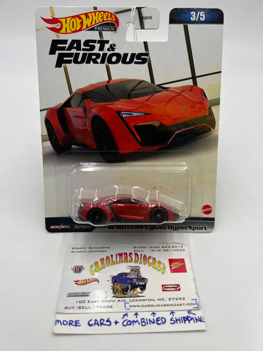 Hot Wheels Fast & Furious #3 W Motors Lykan Hypersport Red 250B